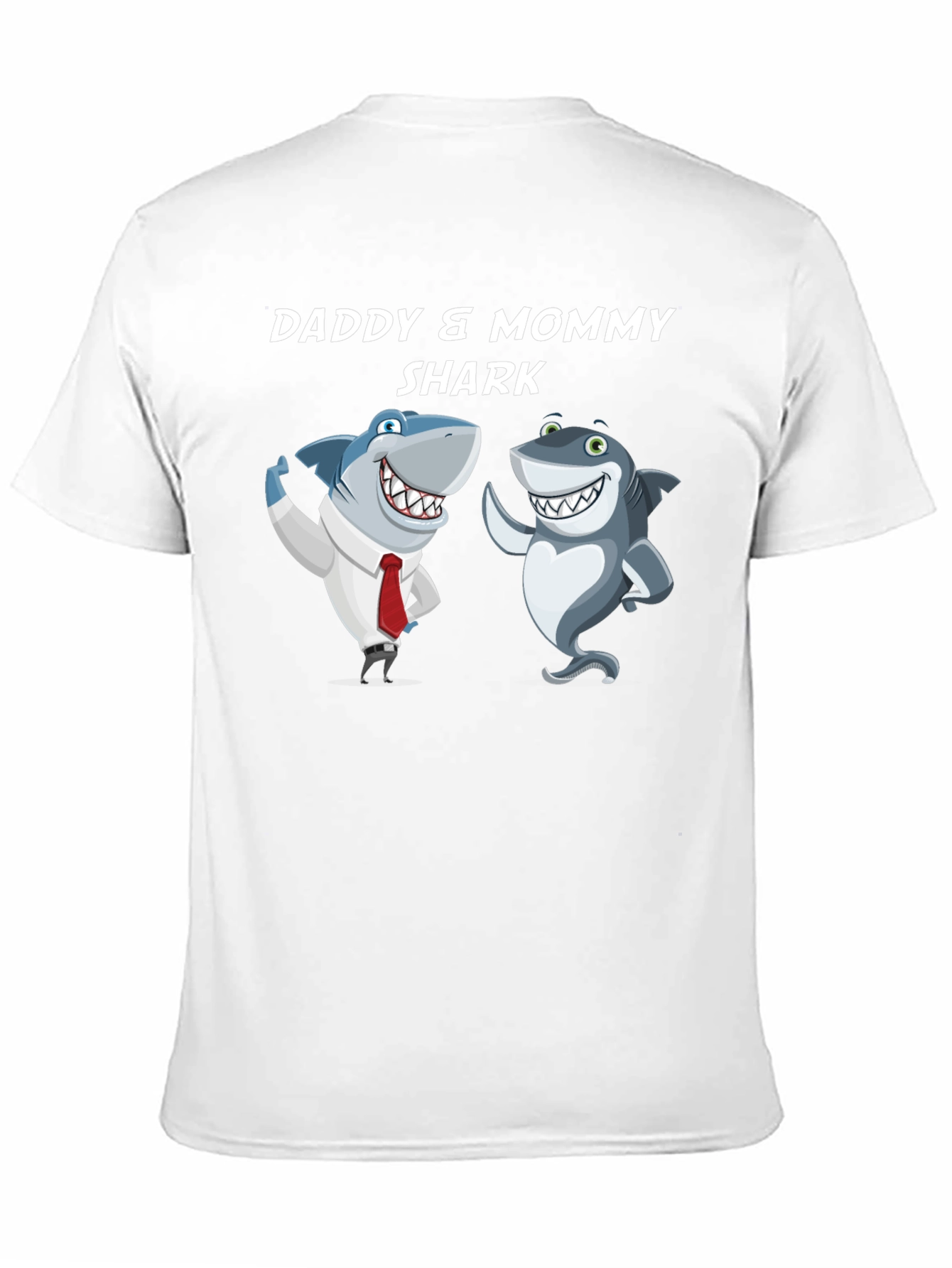 Daddy & Mommy Shark T-Shirt - Cute Family Tee