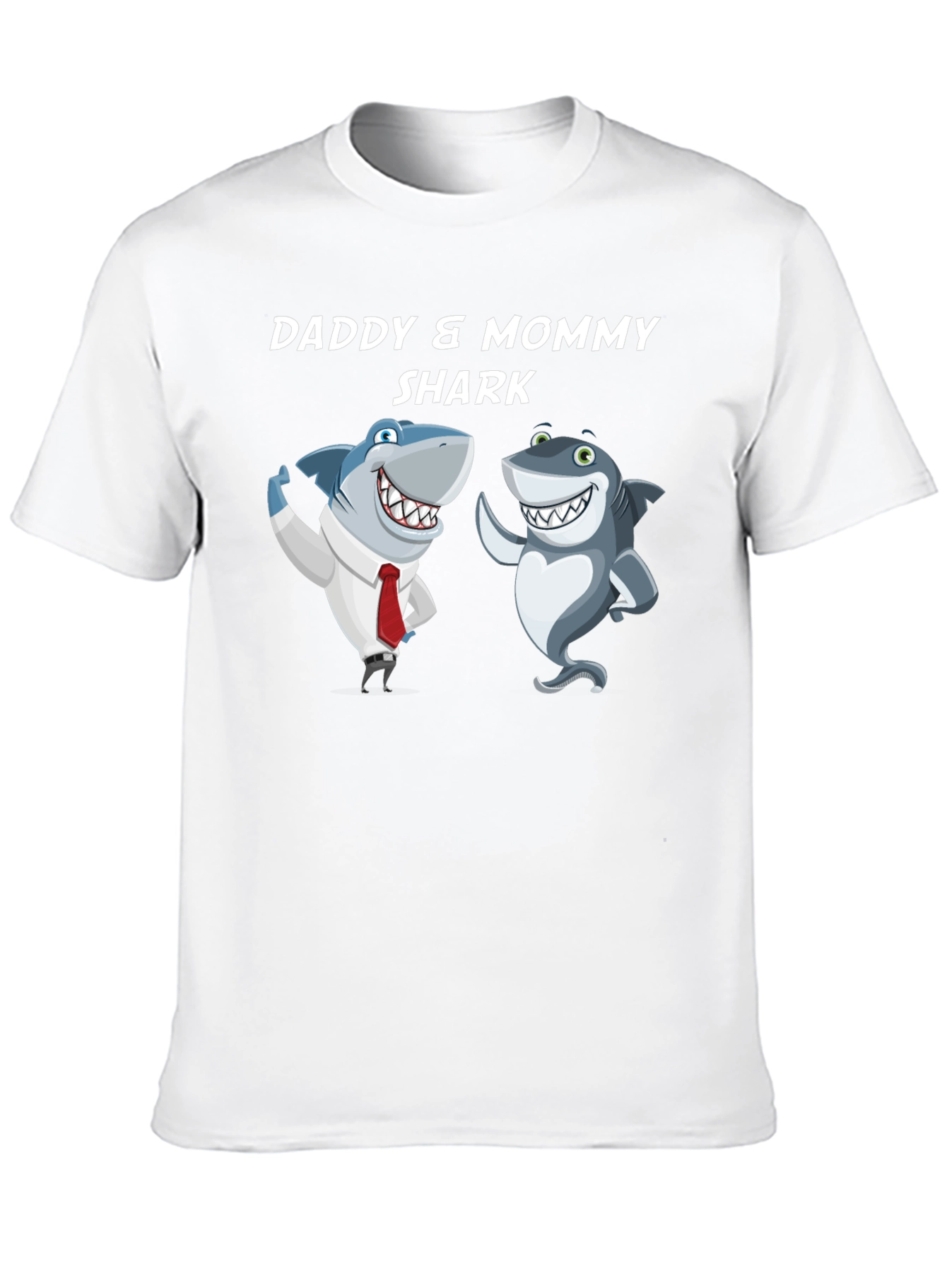Daddy & Mommy Shark T-Shirt - Cute Family Tee