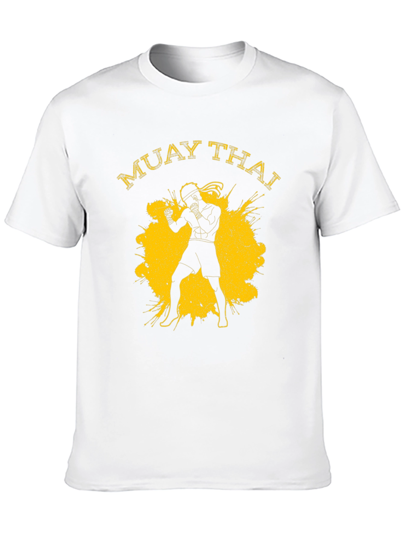 Muay Thai Fighter Graphic Print Mens T-Shirt