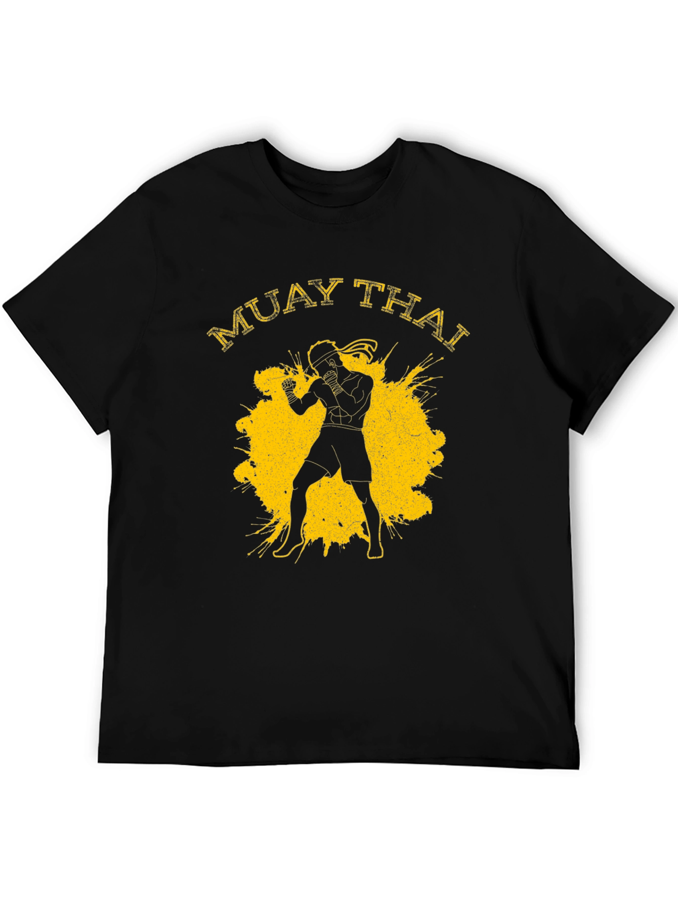 Muay Thai Fighter Graphic Print Mens T-Shirt