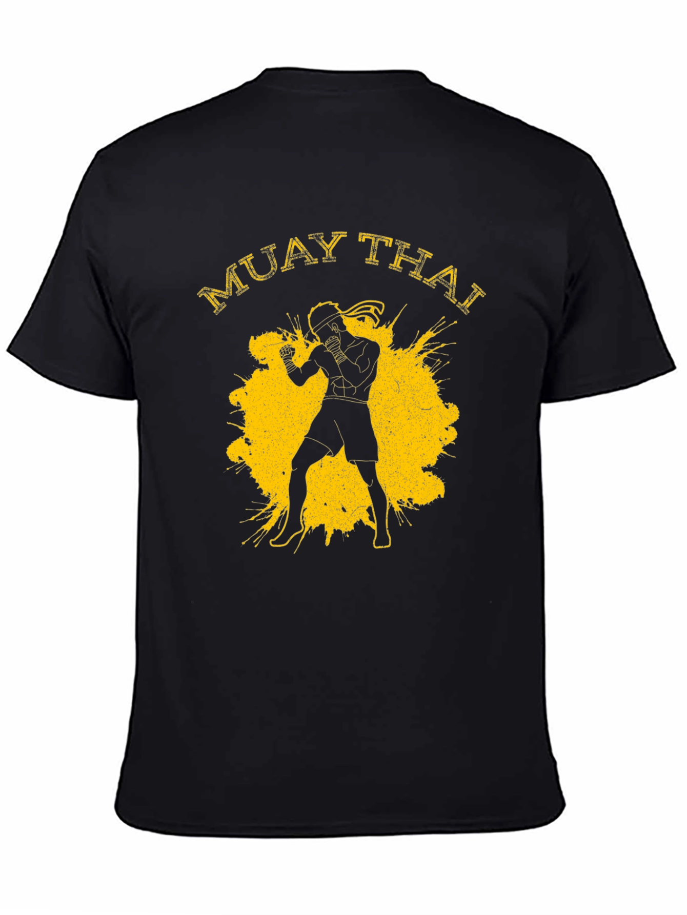 Muay Thai Fighter Graphic Print Mens T-Shirt