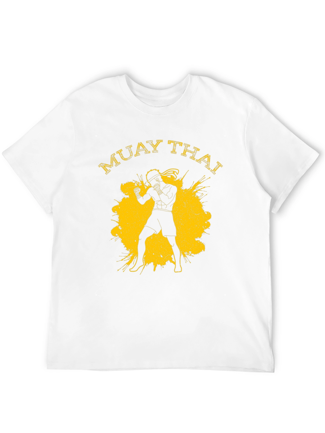 Muay Thai Fighter Graphic Print Mens T-Shirt