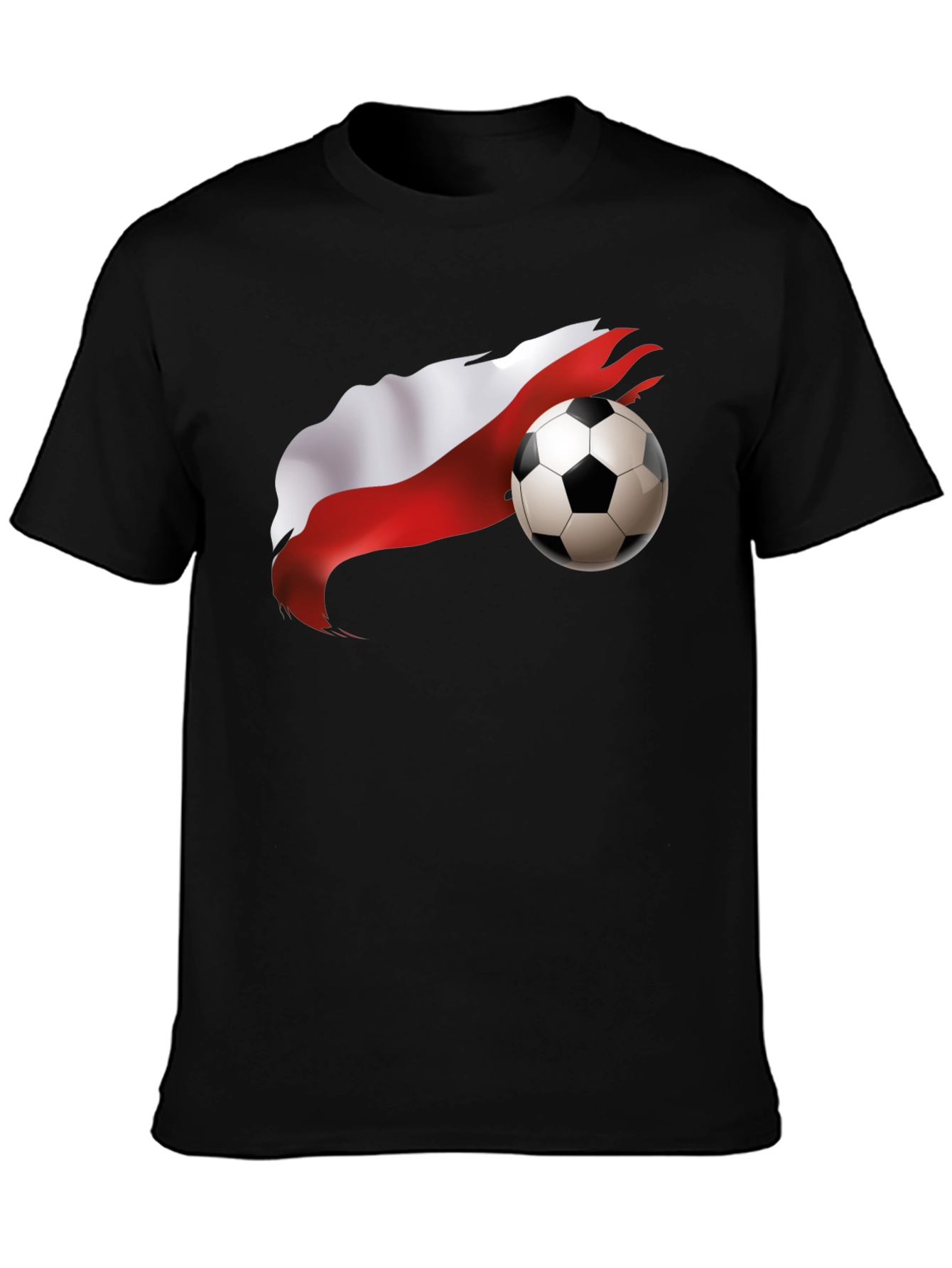 Poland Soccer Flag Graphic T-Shirt