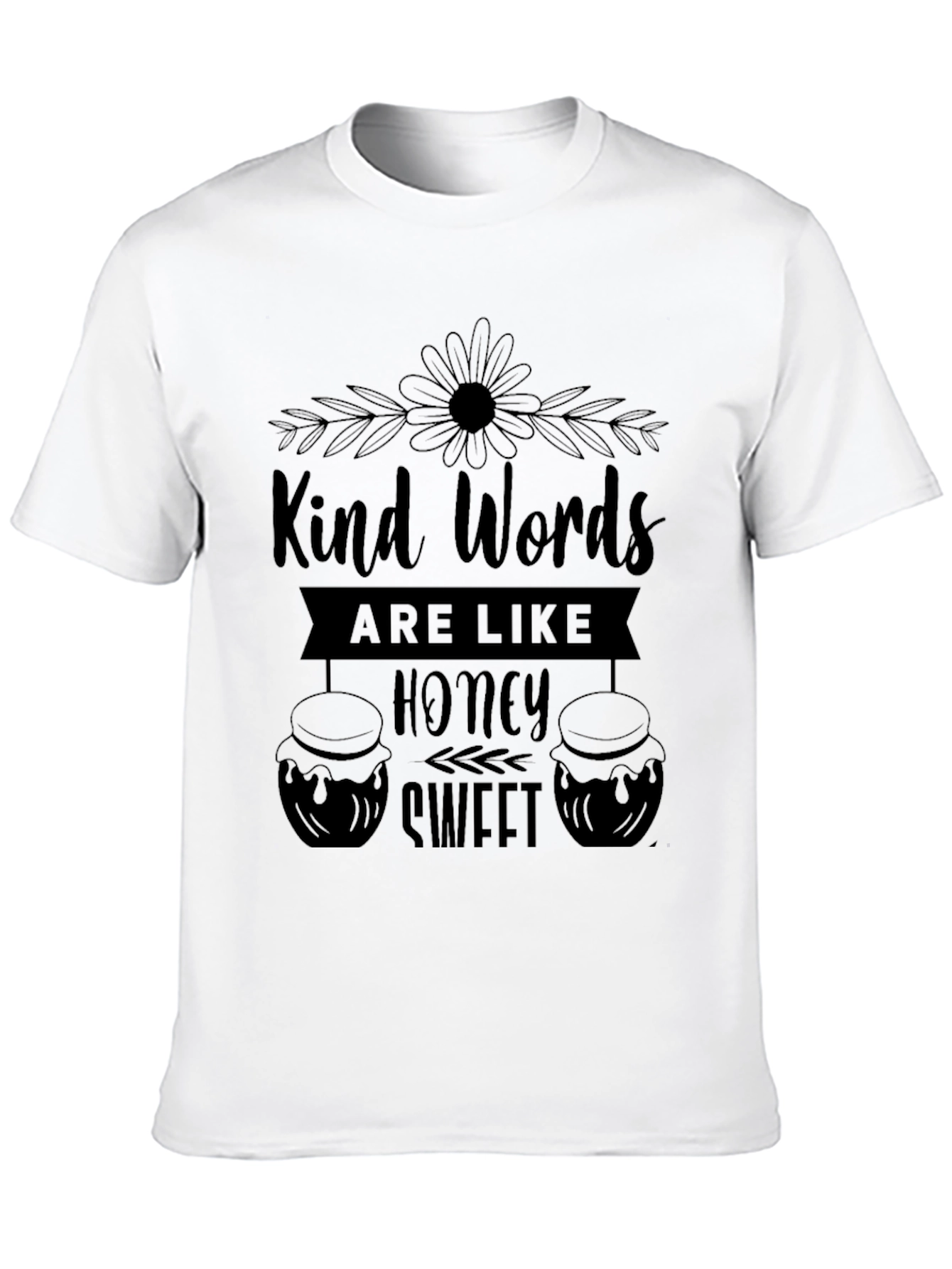 Kind Words Honey Sweet Black T-Shirt