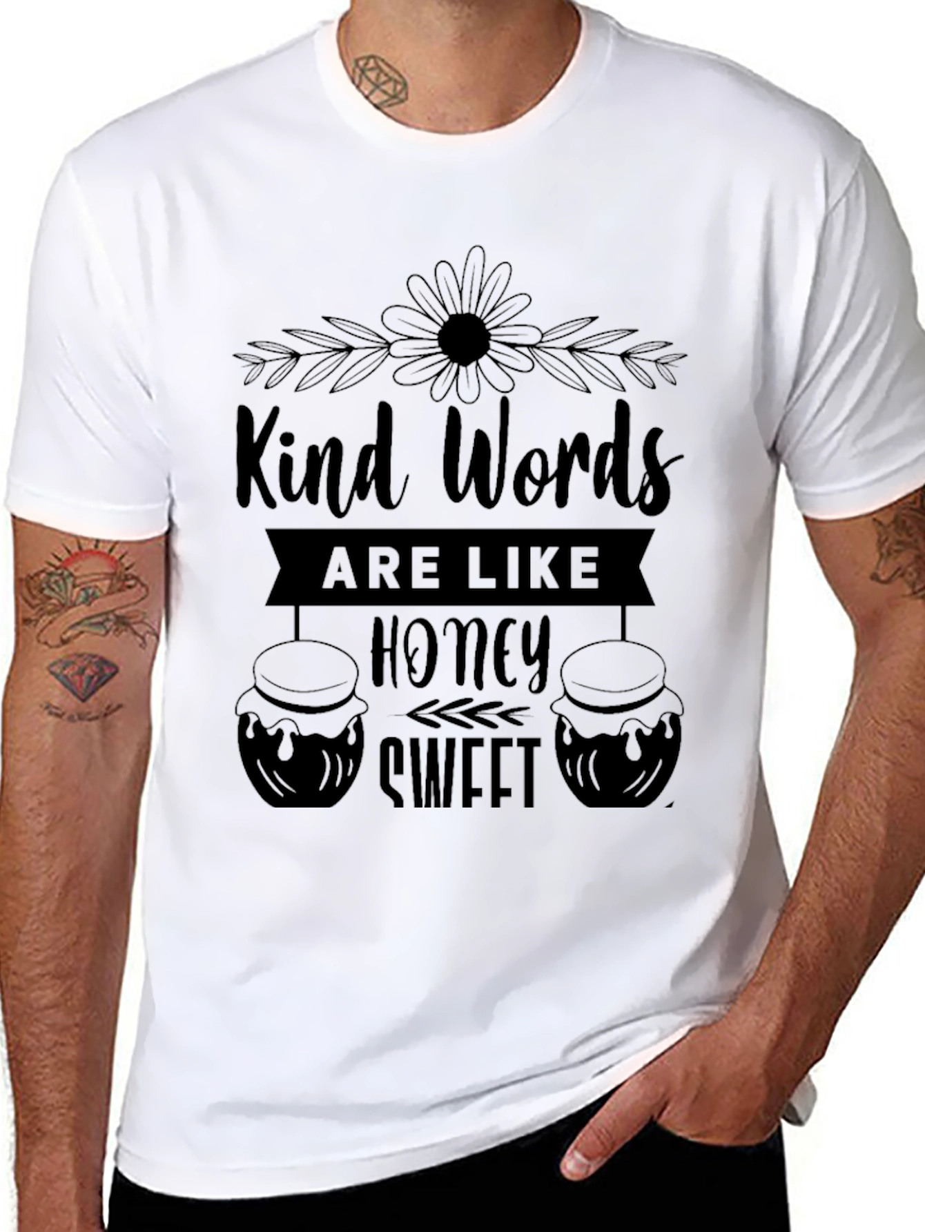 Kind Words Honey Sweet Black T-Shirt