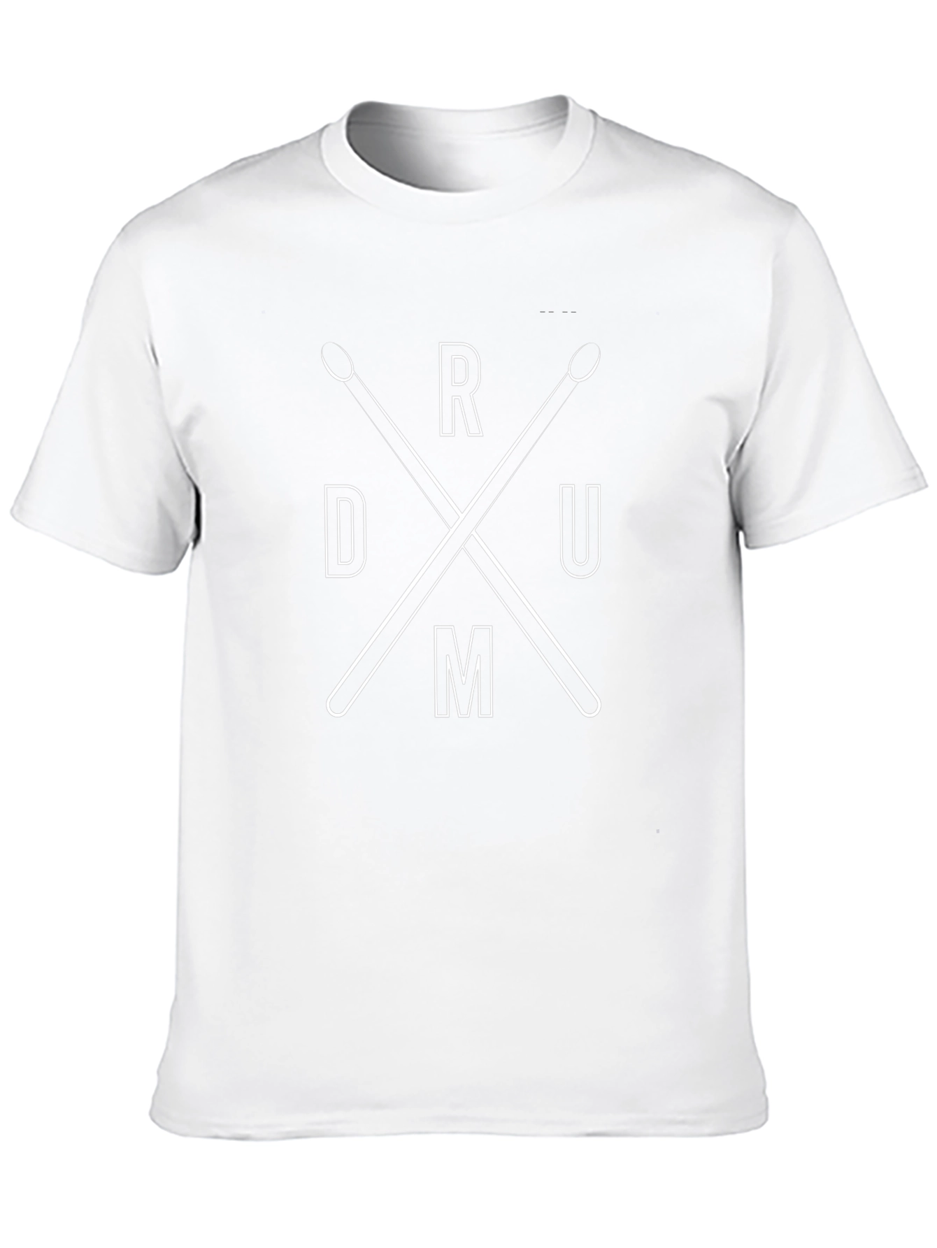 Drum Sticks Graphic Tee - Black Cotton T-Shirt