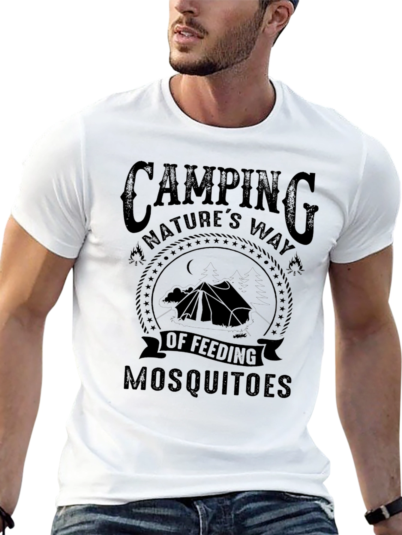 Camping Natures Way Graphic T-Shirt - Mosquitoes