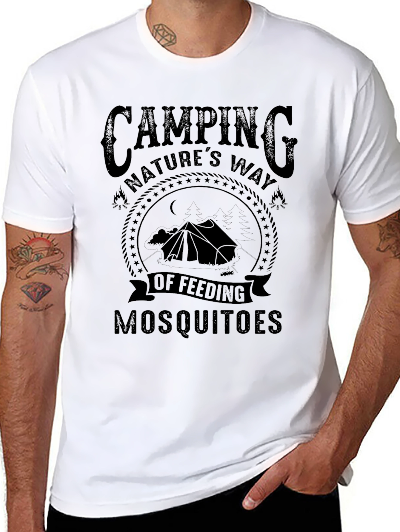 Camping Natures Way Graphic T-Shirt - Mosquitoes