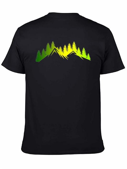 Mountain & Trees Graphic T-Shirt - Nature Lover Tee