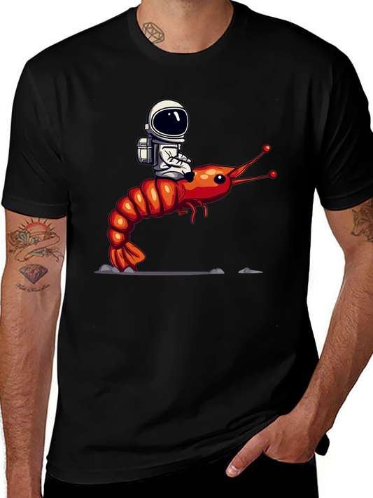 Astronaut Riding Shrimp T-Shirt