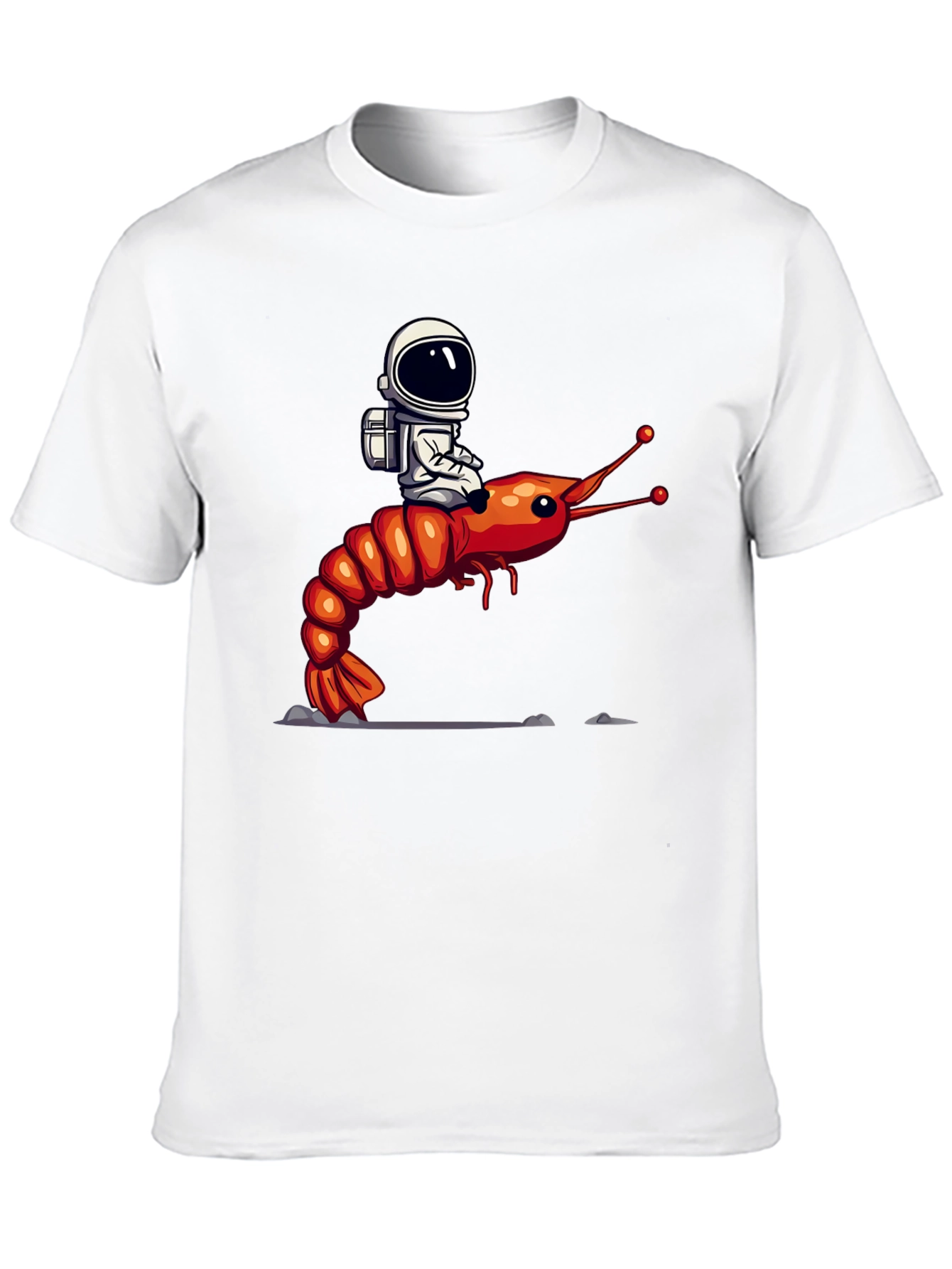 Astronaut Riding Shrimp T-Shirt