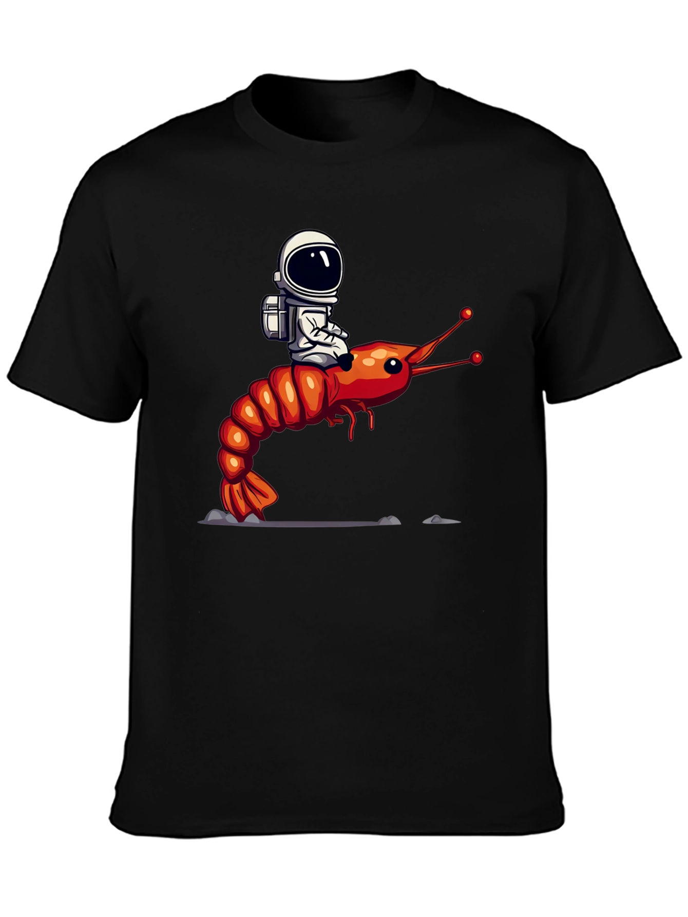 Astronaut Riding Shrimp T-Shirt