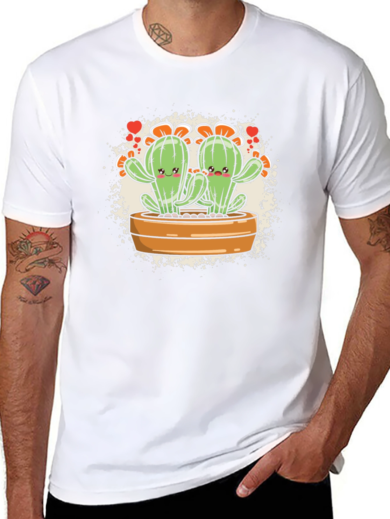 Cute Cactus Couple T-Shirt