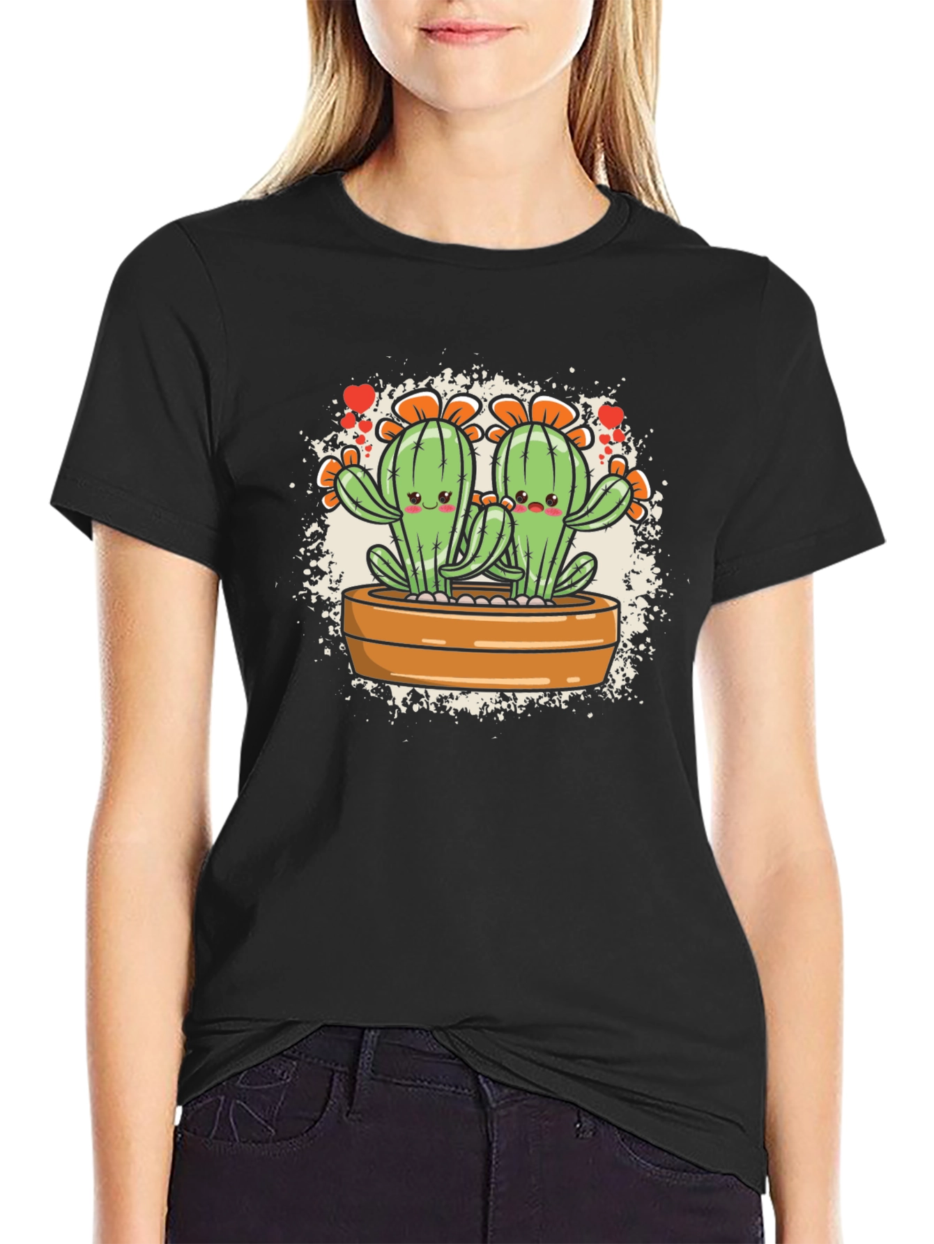 Cute Cactus Couple T-Shirt