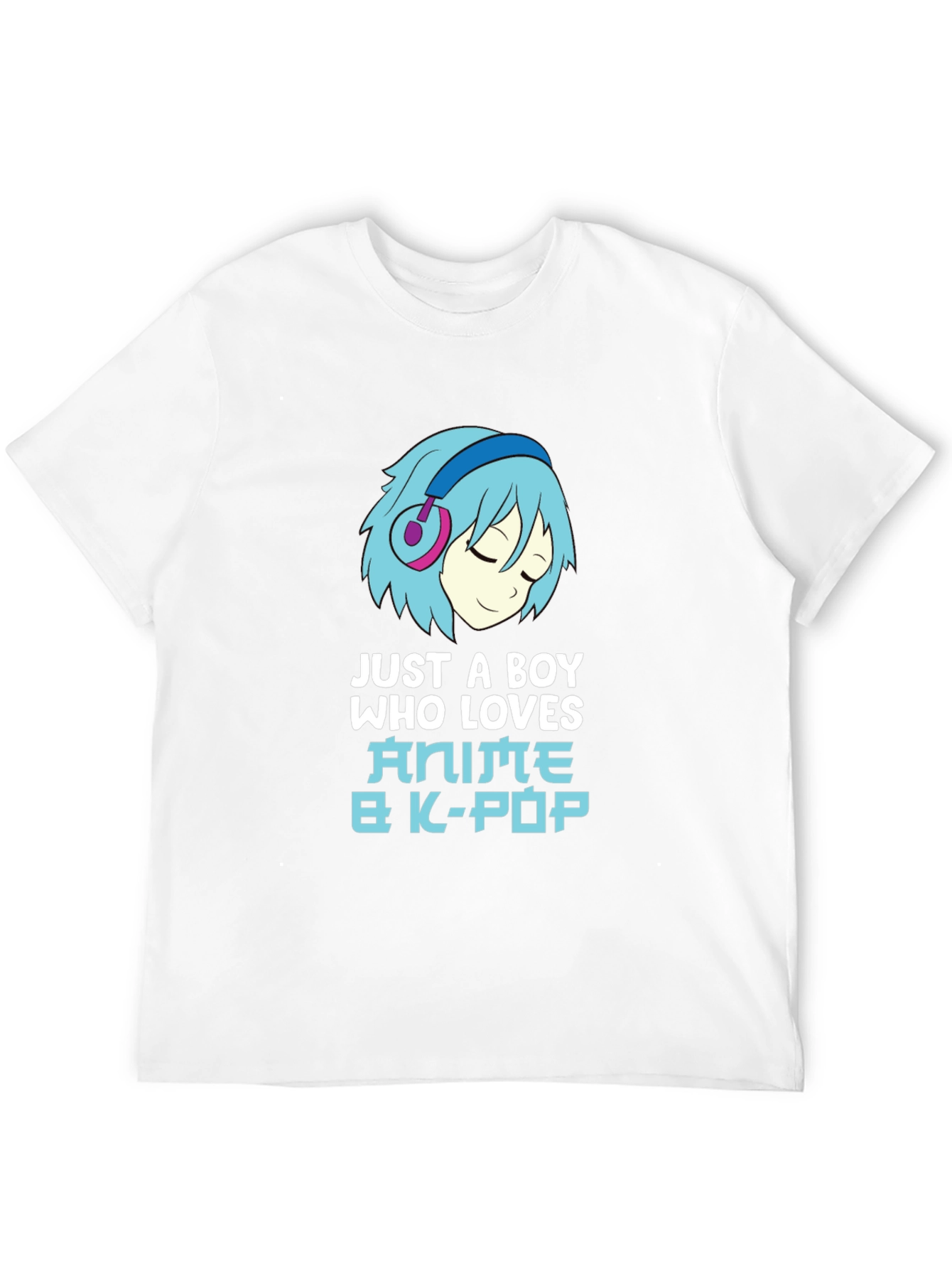 Anime & K-Pop Boy T-Shirt - Black