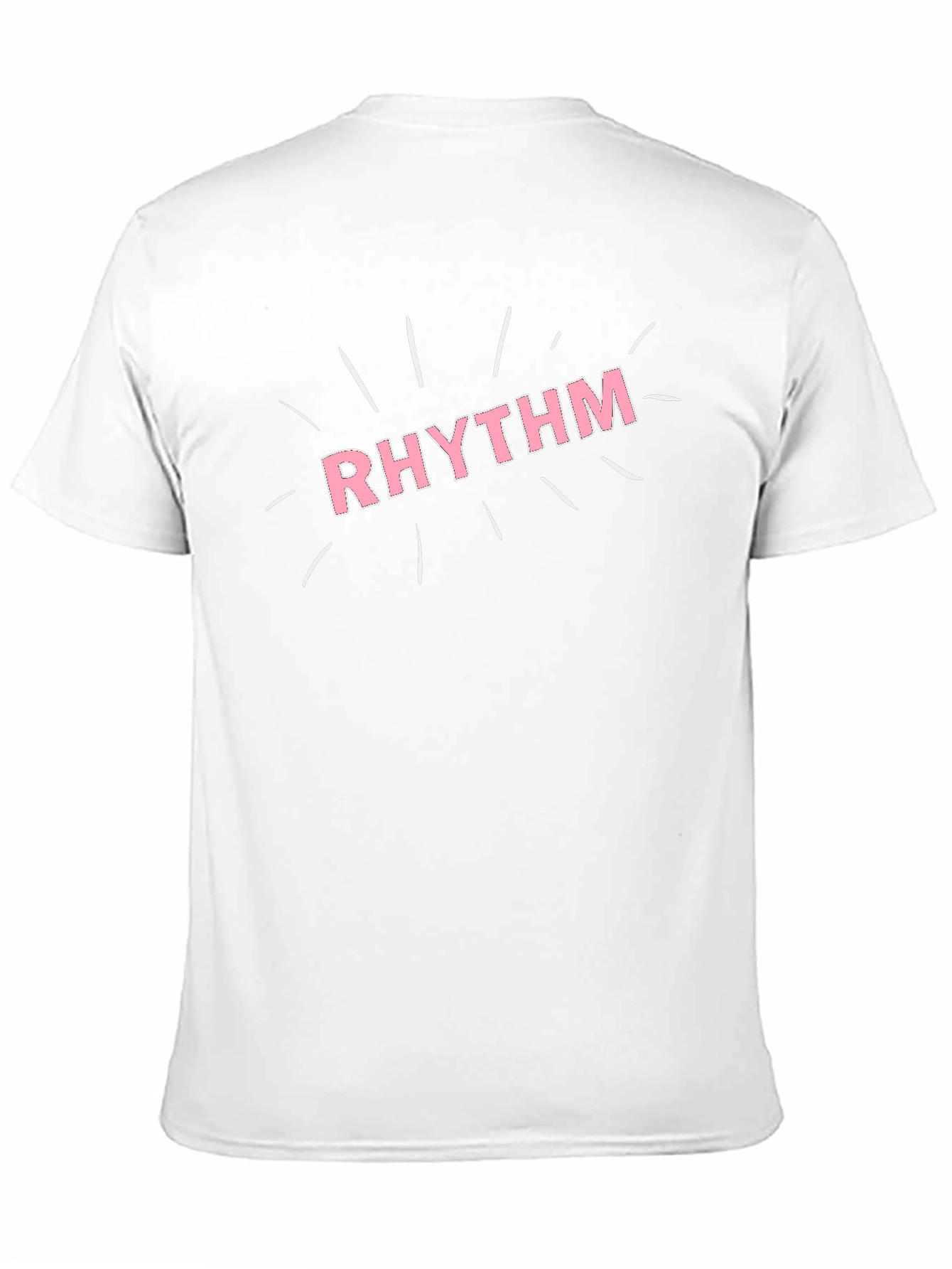Rhythm Pink Text Black T-Shirt