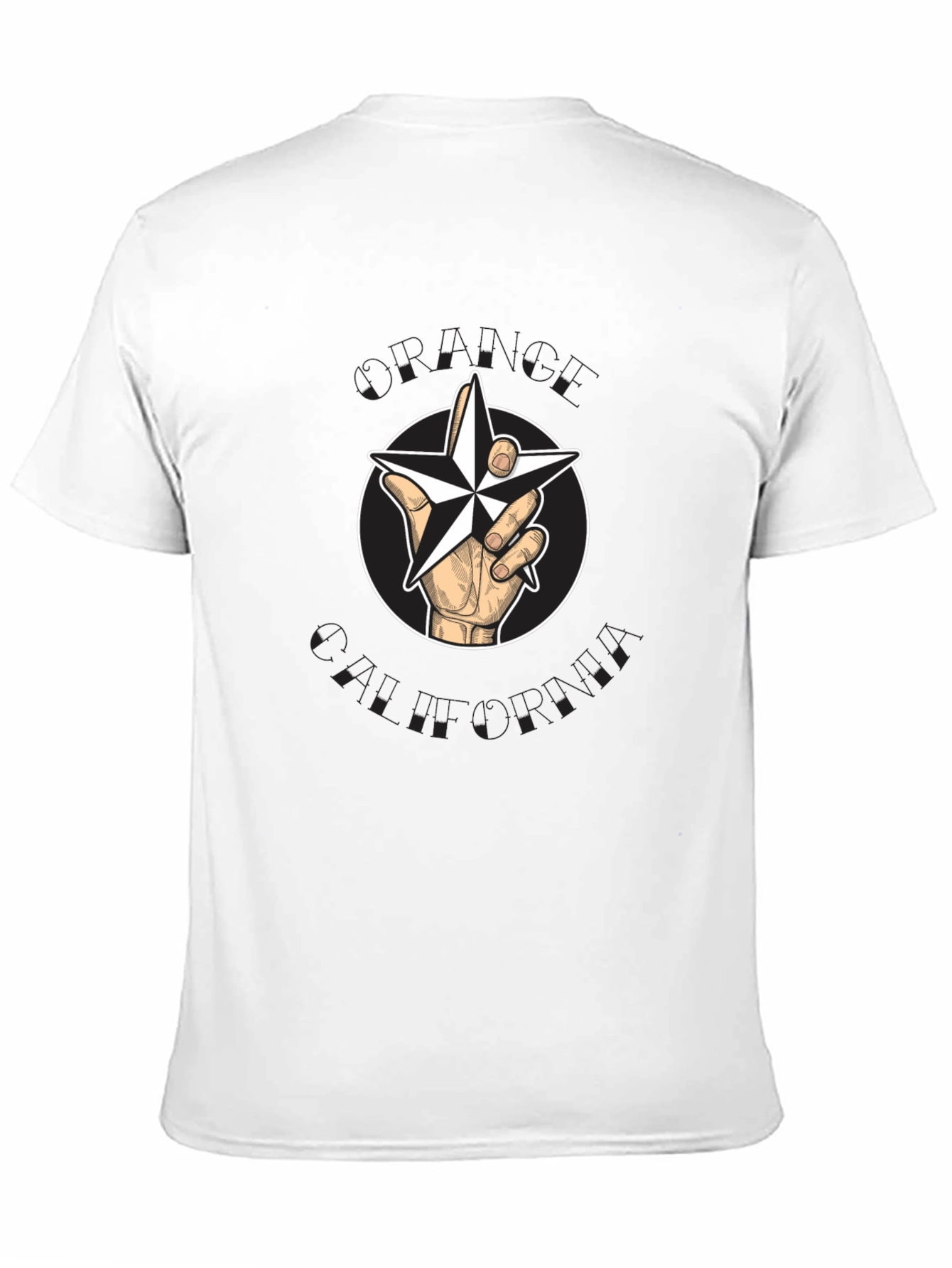 Hand Drawn Star T-Shirt - Black