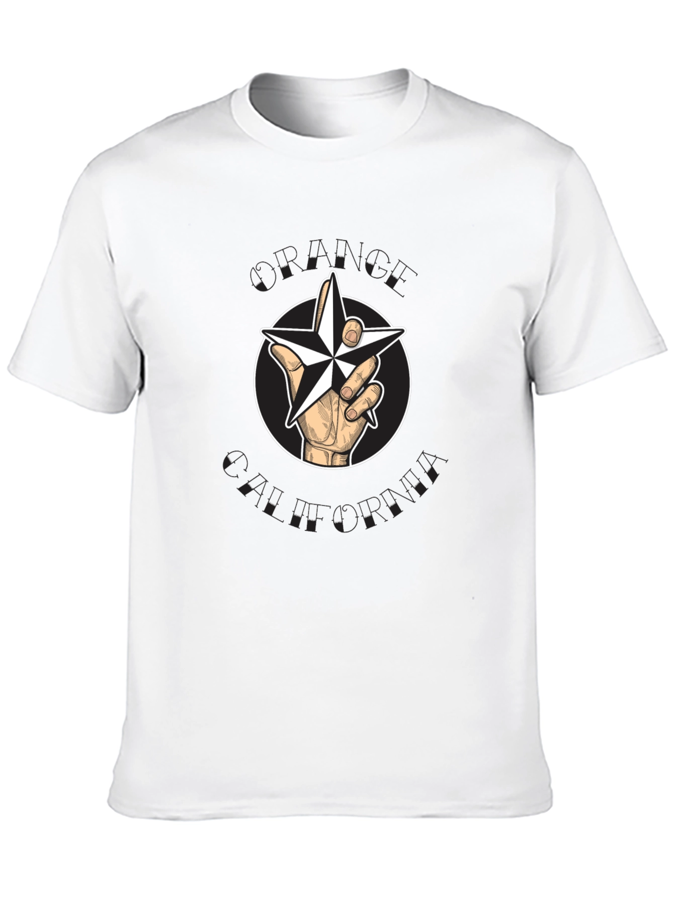 Hand Drawn Star T-Shirt - Black