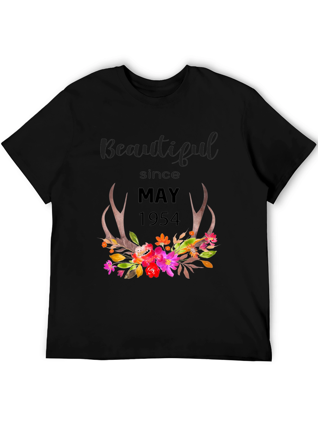 Beautiful Since May 1954 Floral Tee