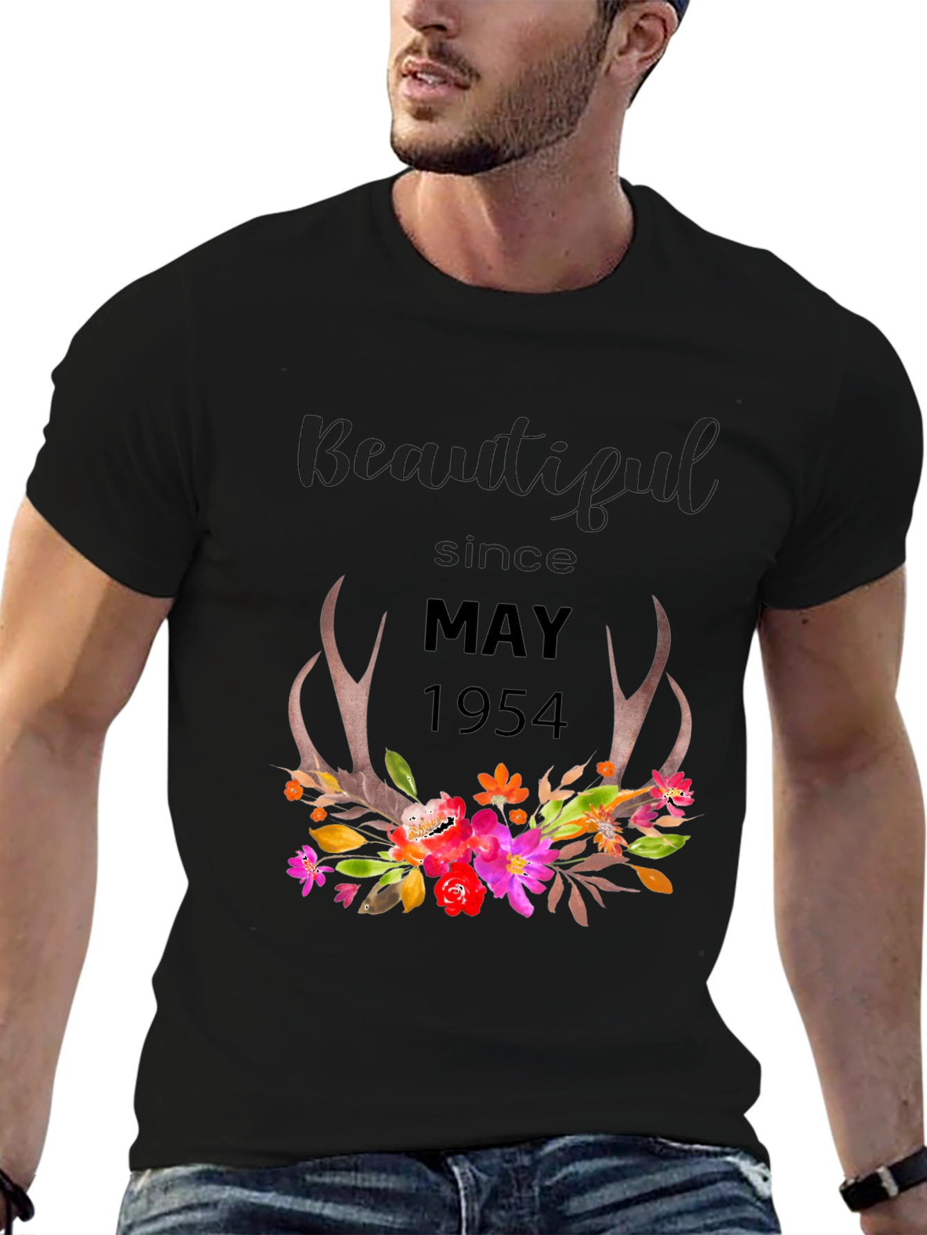 Beautiful Since May 1954 Floral Tee