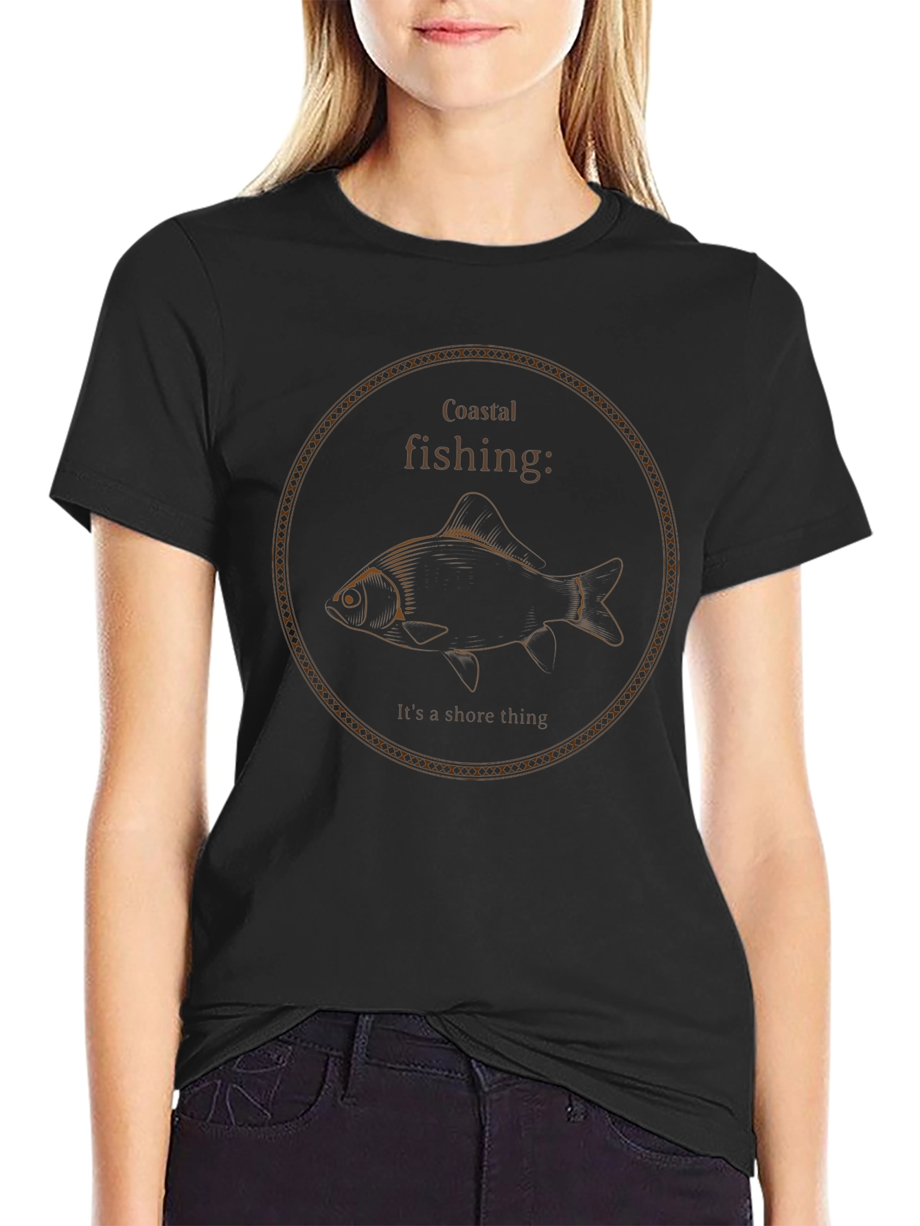 Coastal Fishing T-Shirt - Shore Thing Design