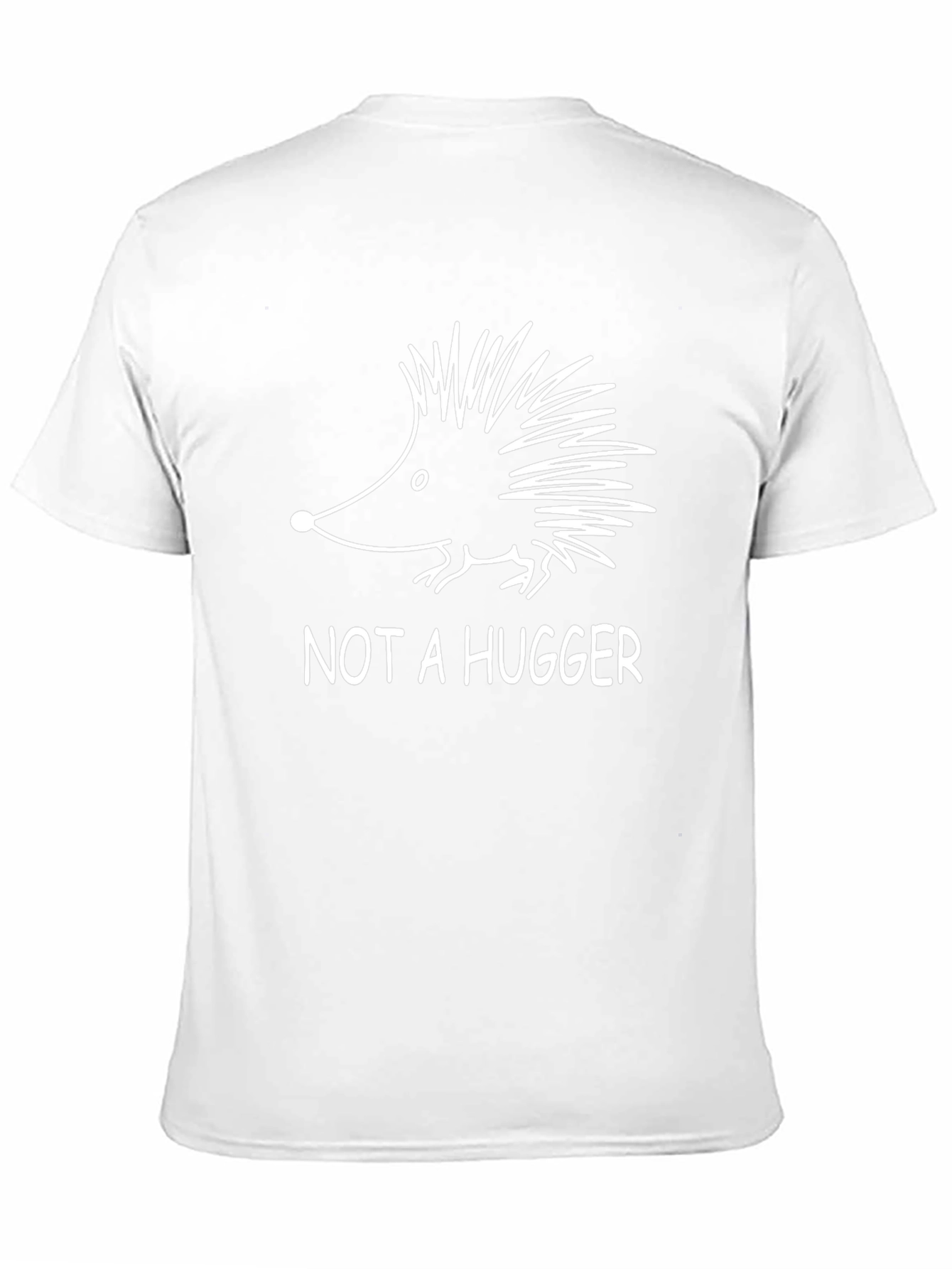 Not a Hugger Hedgehog Black T-Shirt