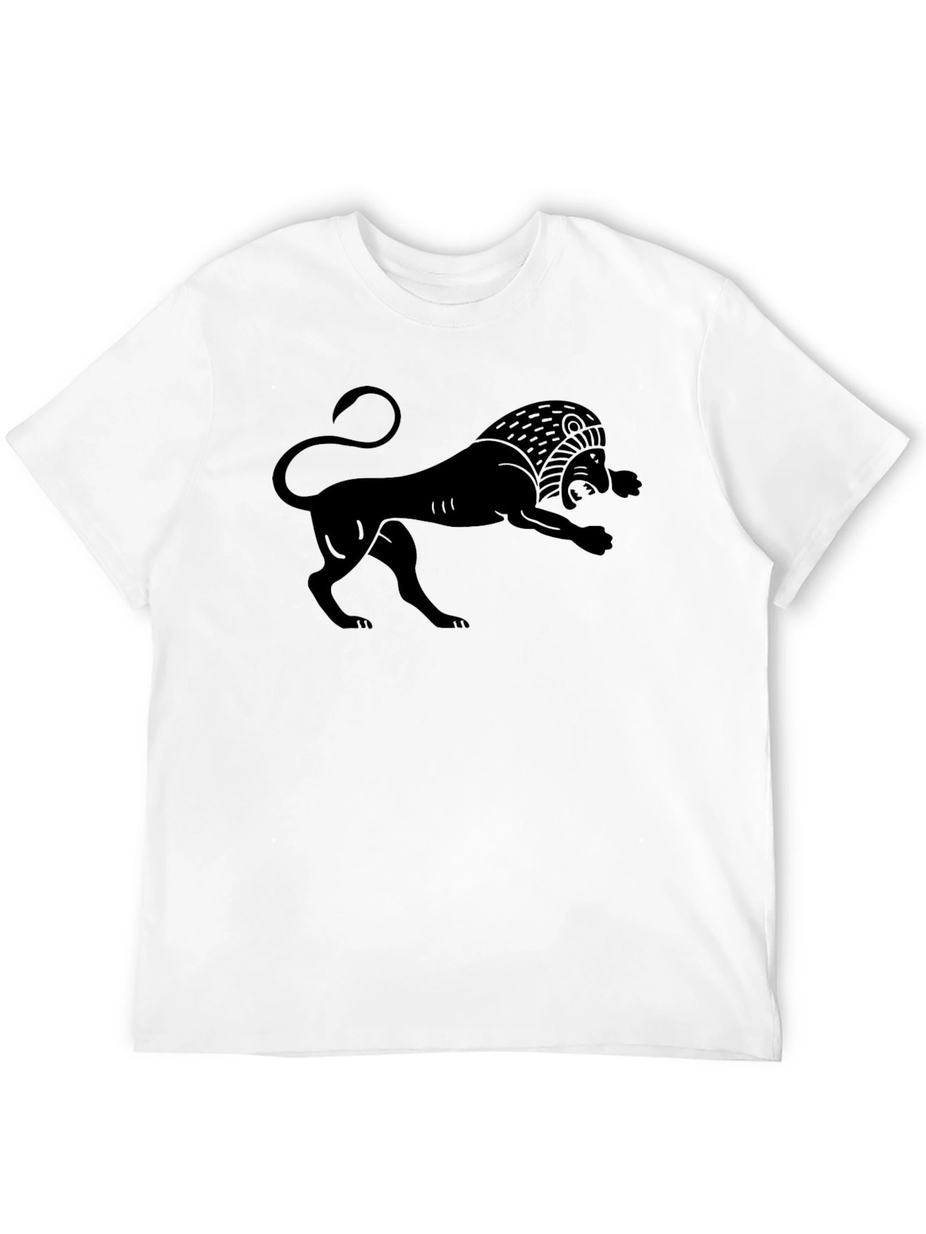 Black Lion Graphic Tee - Classic Style