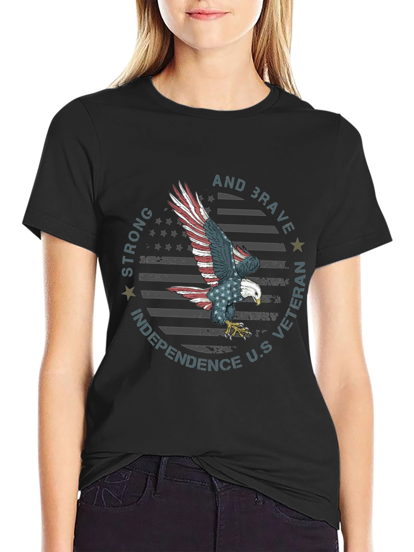Patriotic Eagle Veteran T-Shirt