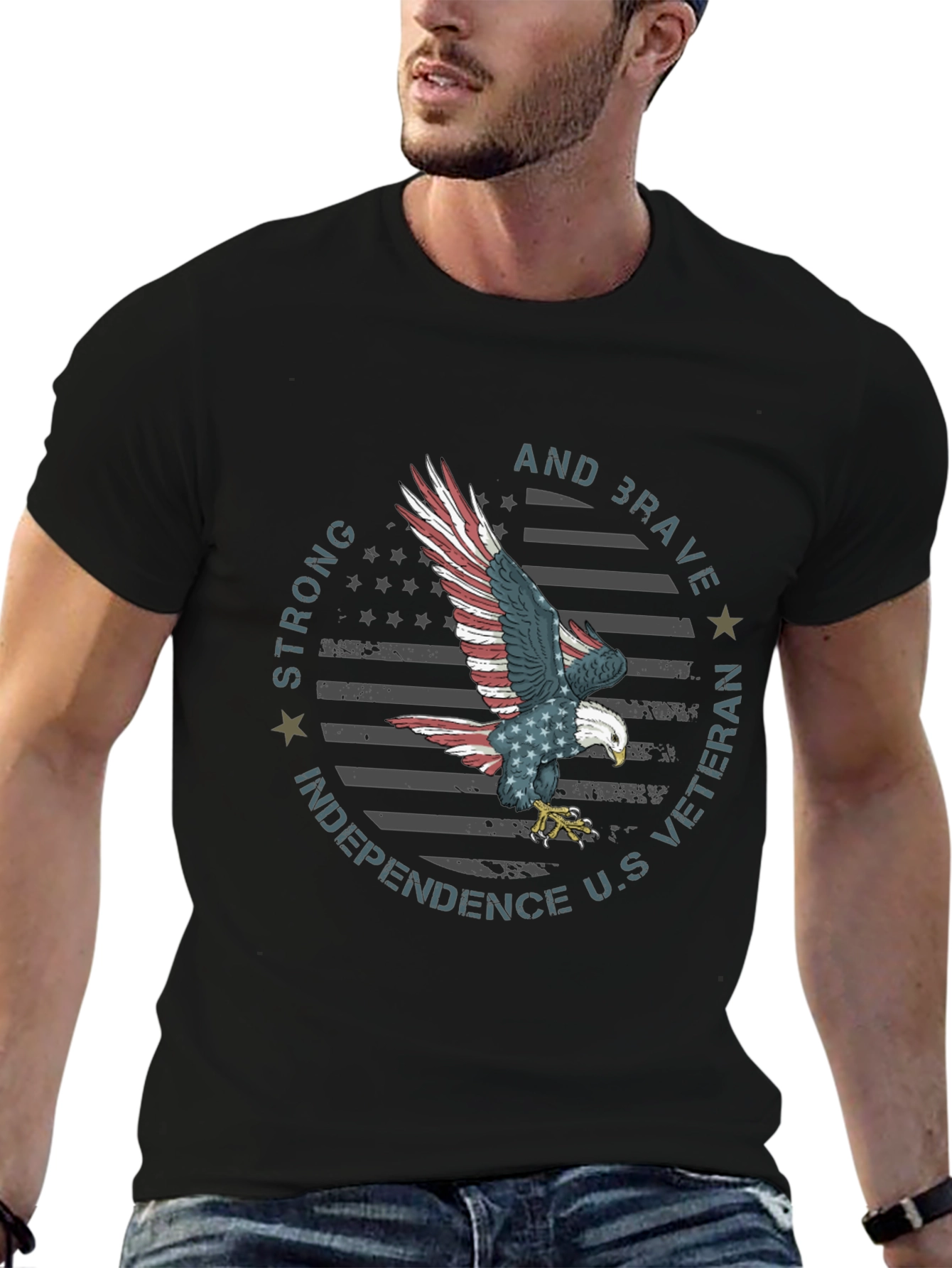 Patriotic Eagle Veteran T-Shirt