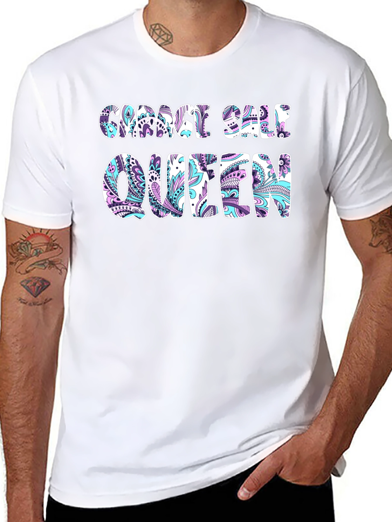 Garage Sale Queen T-Shirt Black