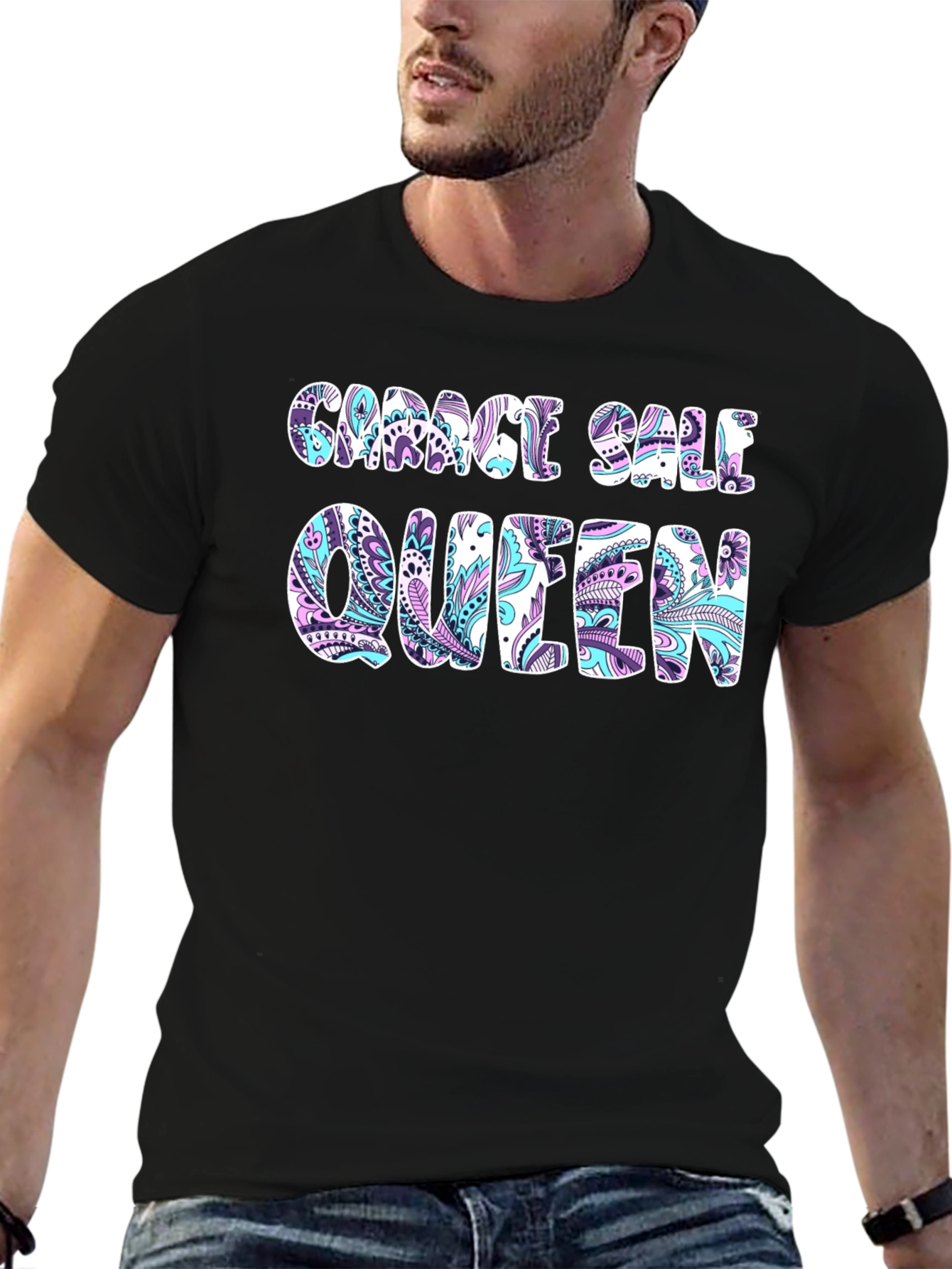 Garage Sale Queen T-Shirt Black