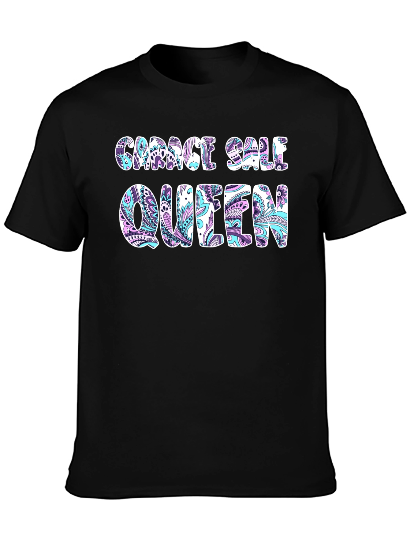 Garage Sale Queen T-Shirt Black
