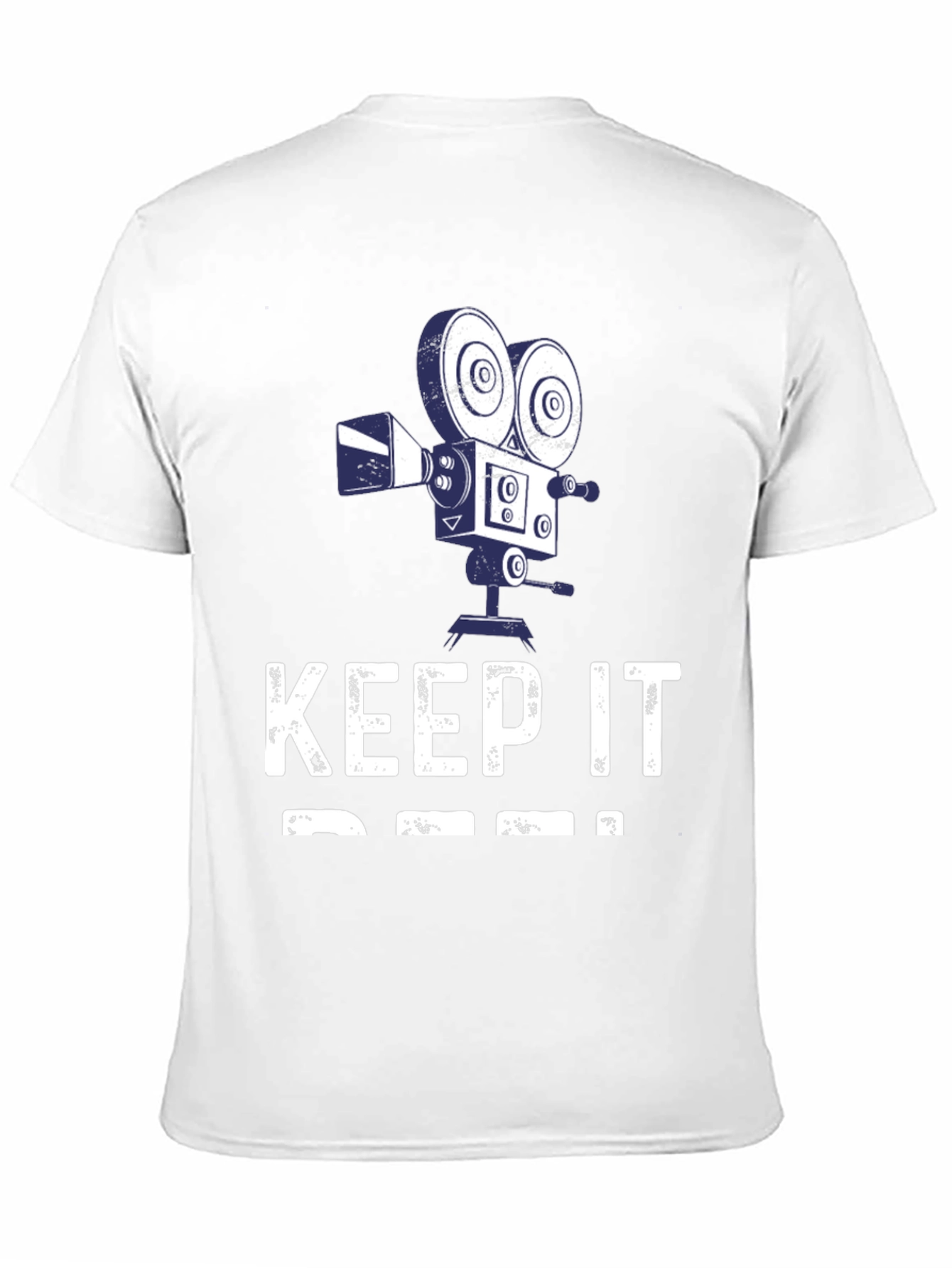 Keep It Reel Mens Black T-Shirt Camera Design