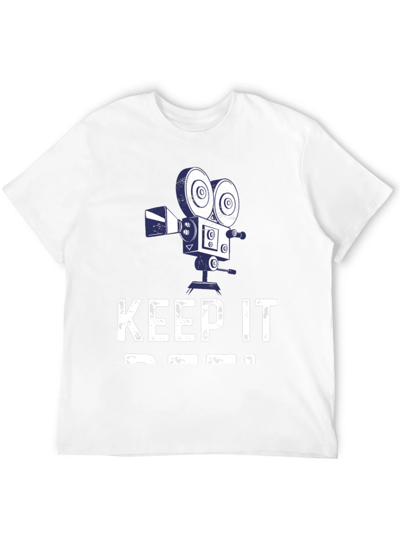 Keep It Reel Mens Black T-Shirt Camera Design