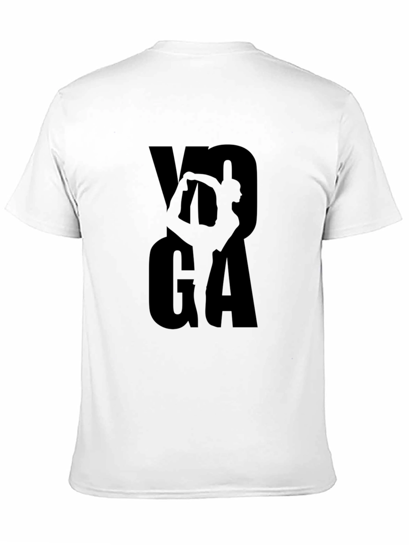 Yoga Pose Graphic Print Mens T-Shirt