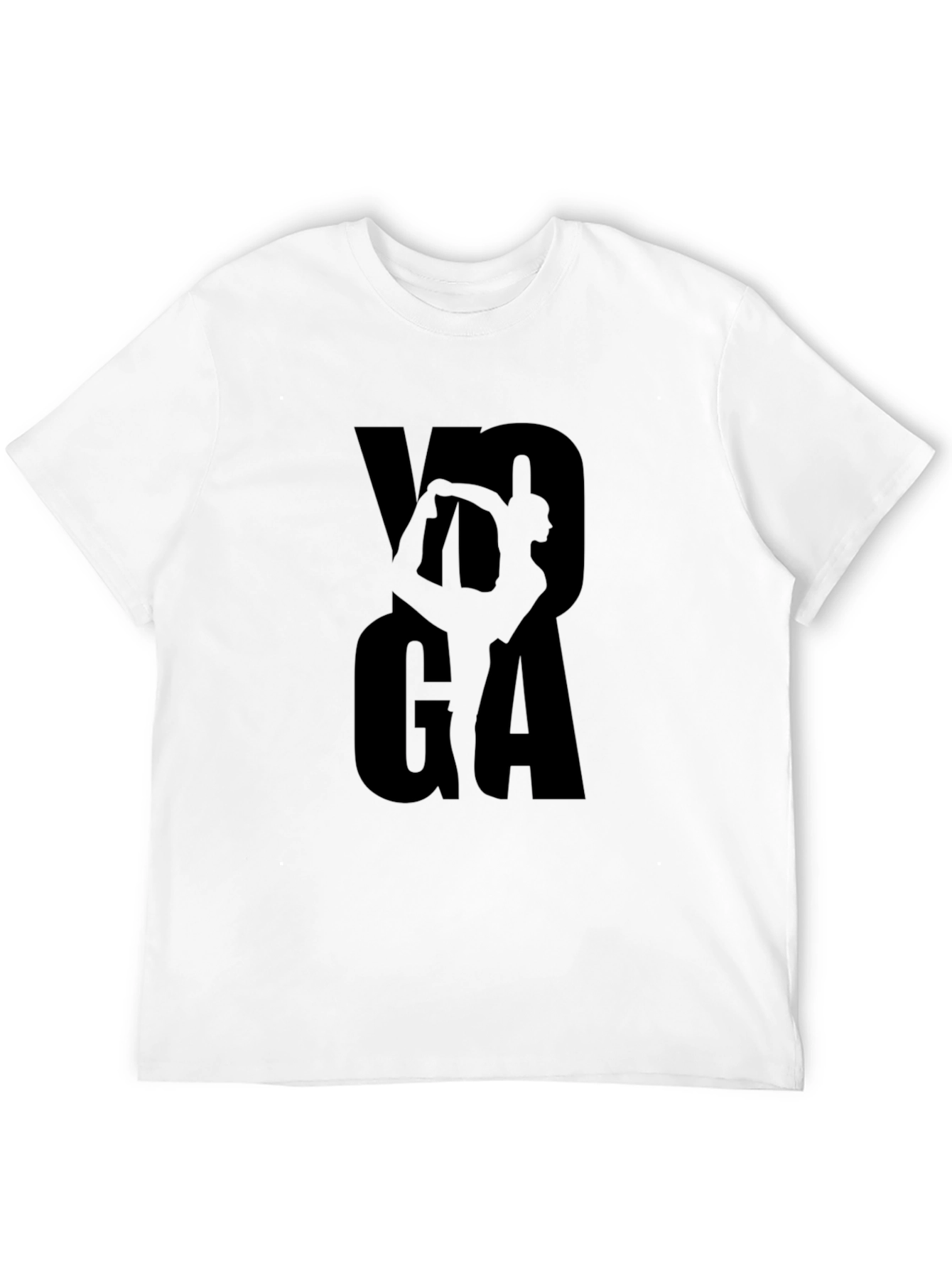 Yoga Pose Graphic Print Mens T-Shirt