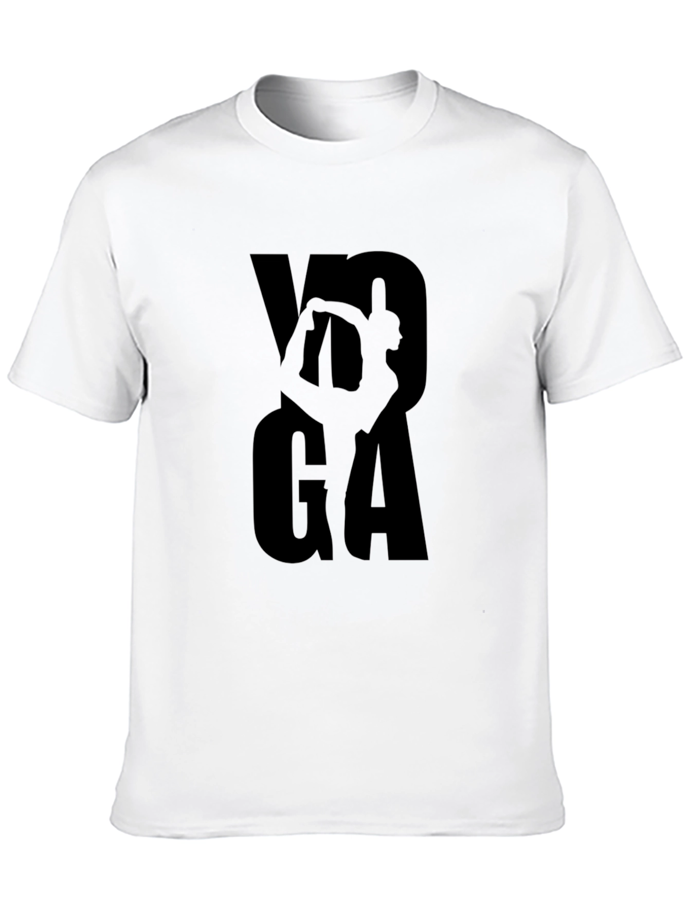 Yoga Pose Graphic Print Mens T-Shirt