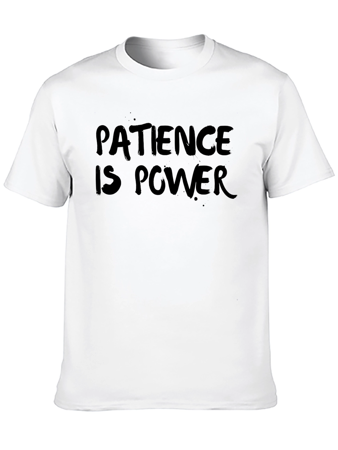Patience is Power Black Graphic T-Shirt
