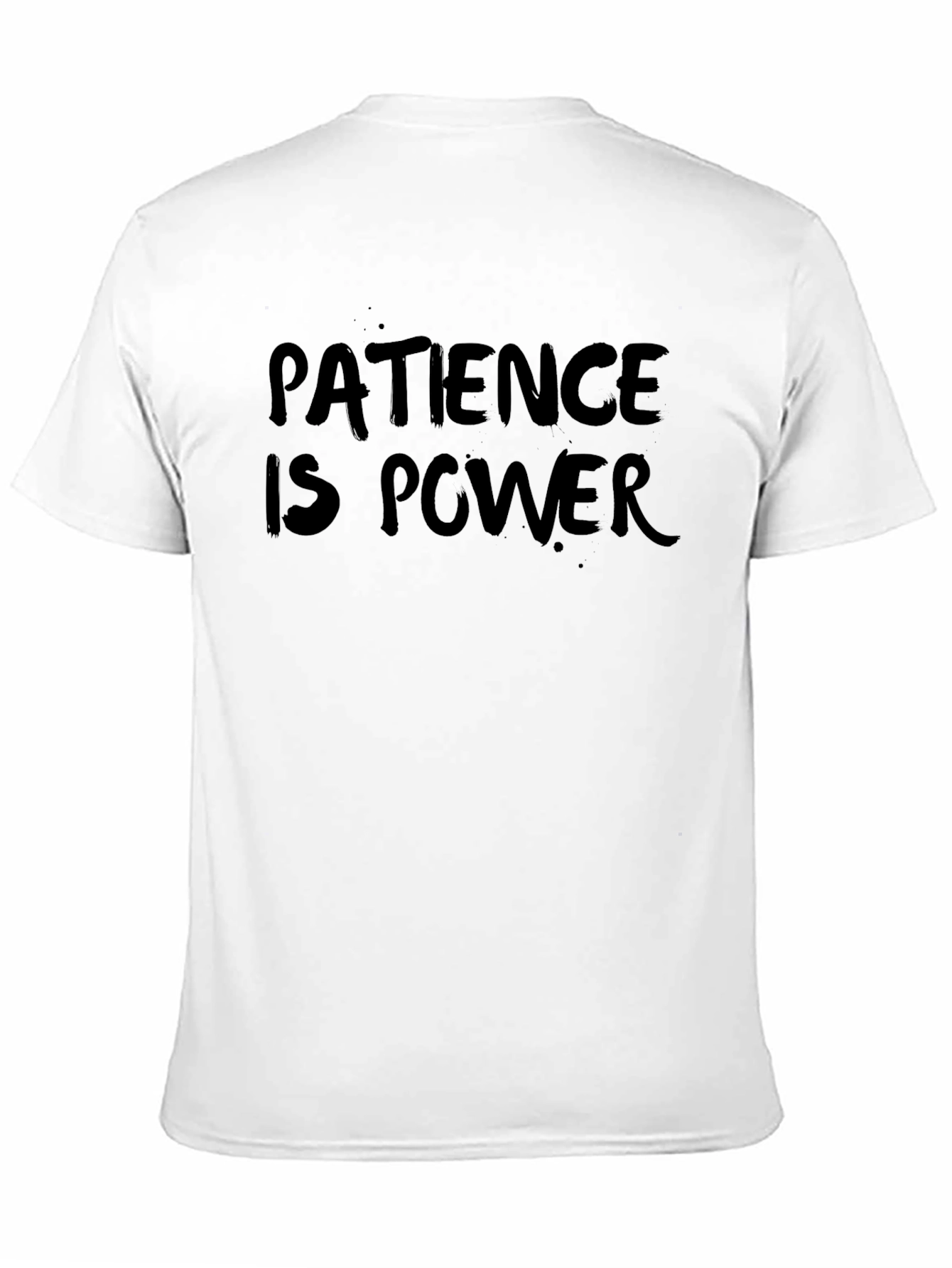 Patience is Power Black Graphic T-Shirt