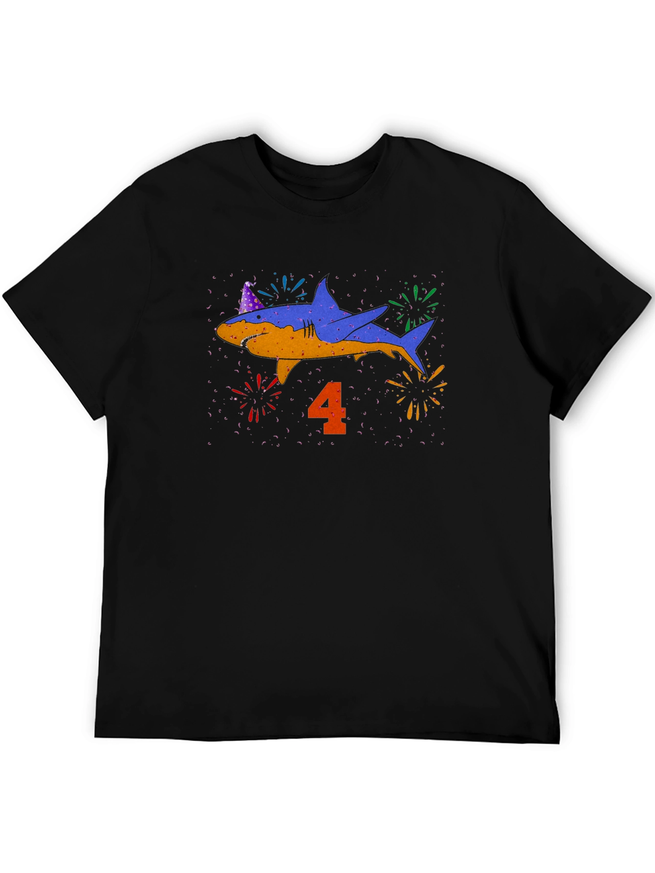 Shark Birthday 4th Party T-Shirt
