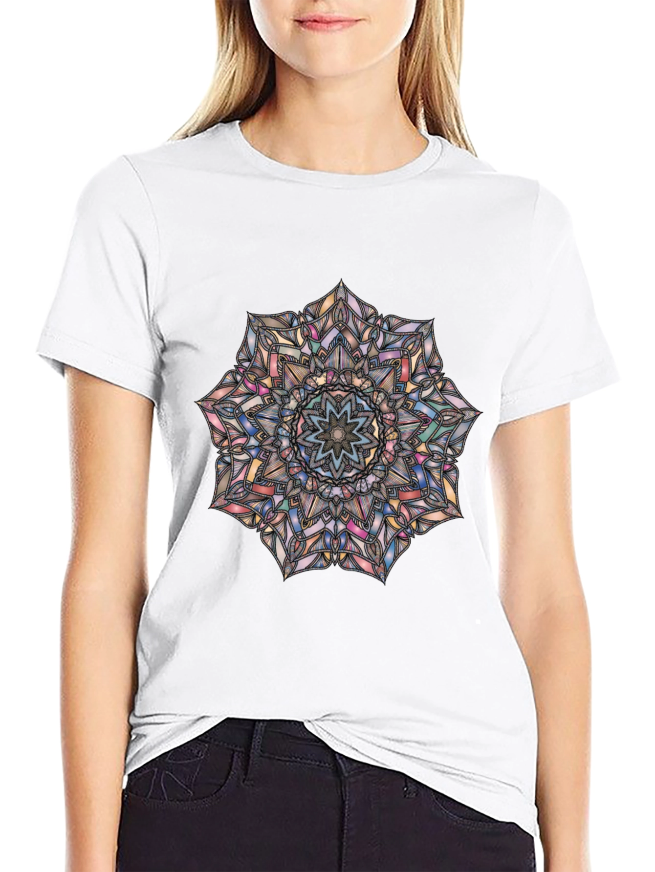 Mandala Art T-Shirt - Black Graphic Tee