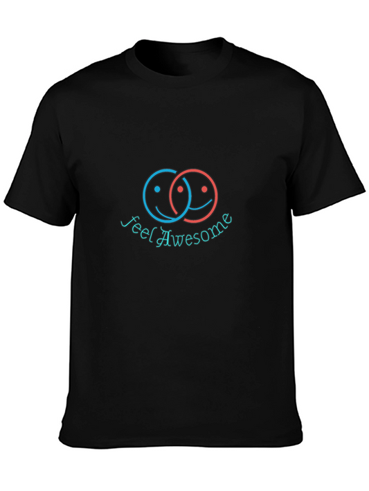 Feel Awesome Graphic Tee - Black