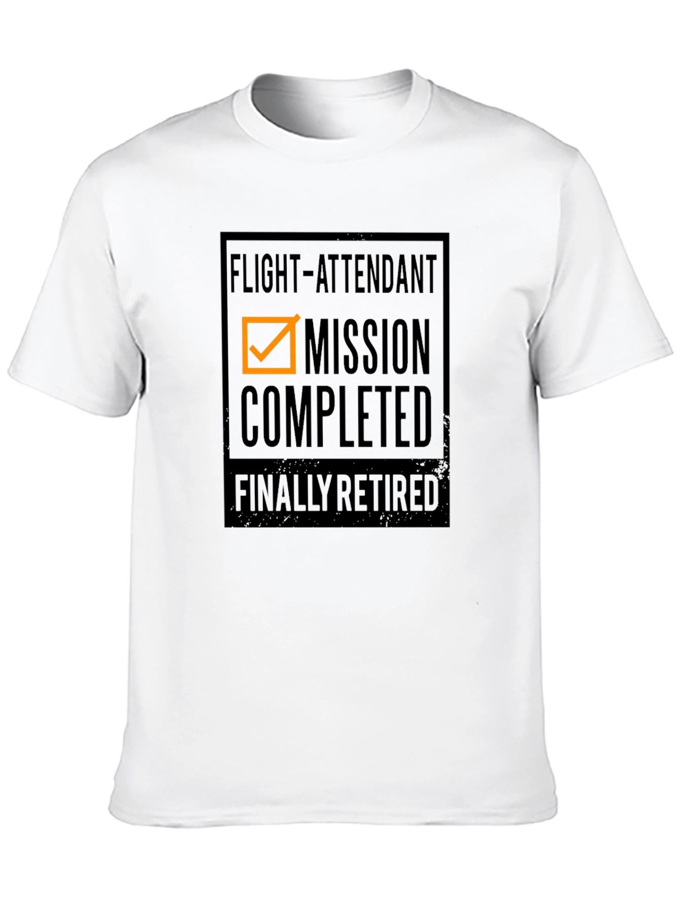 Flight Attendant Retired Mission Complete T-Shirt