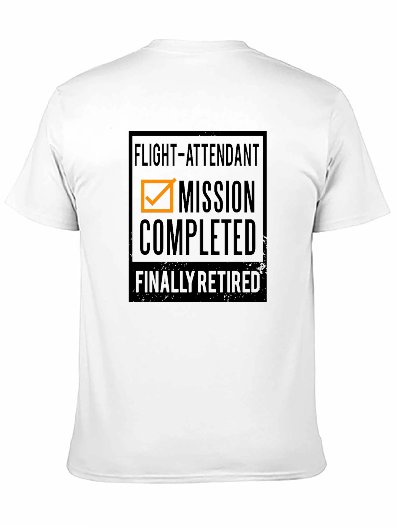 Flight Attendant Retired Mission Complete T-Shirt
