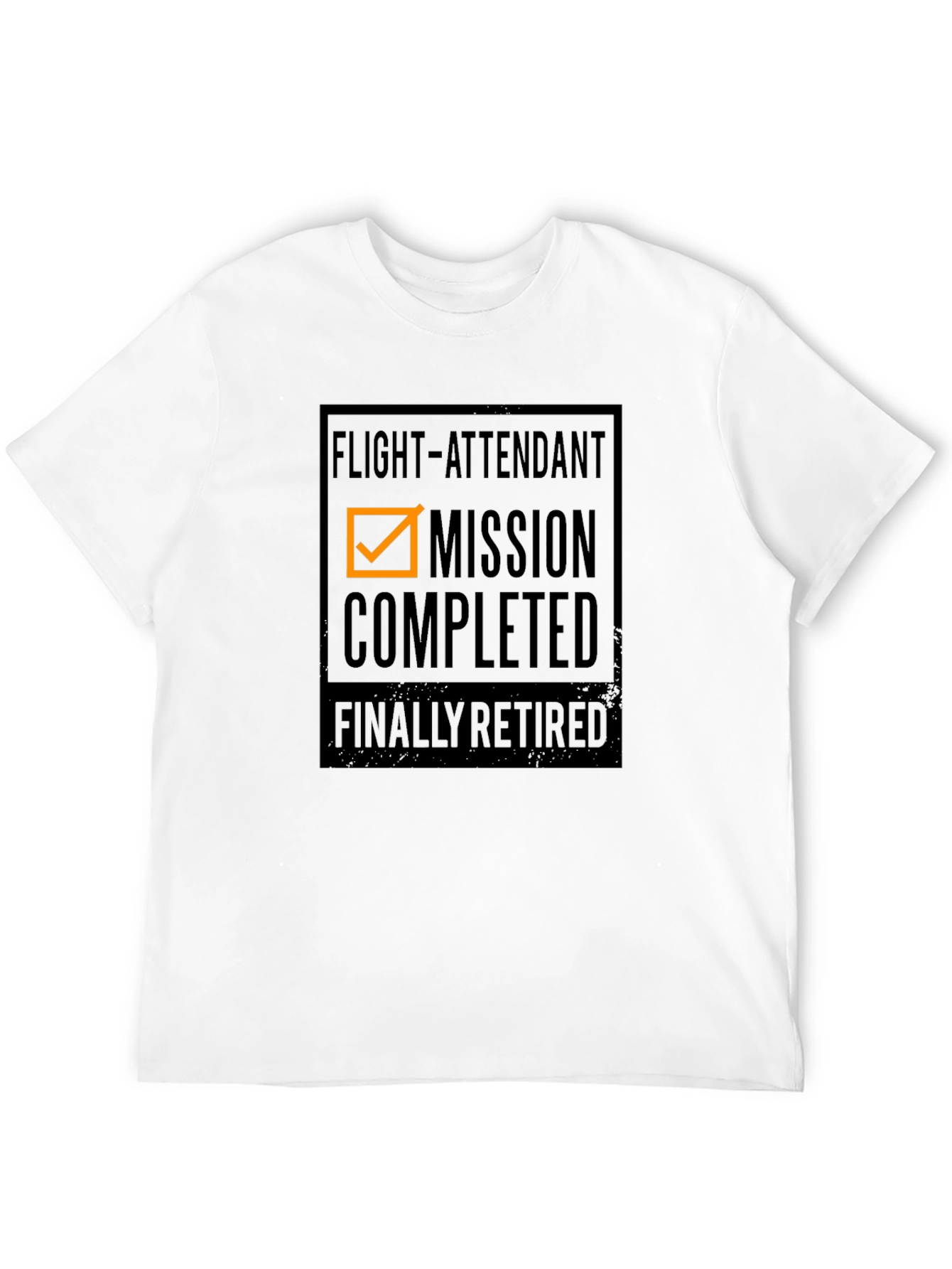 Flight Attendant Retired Mission Complete T-Shirt