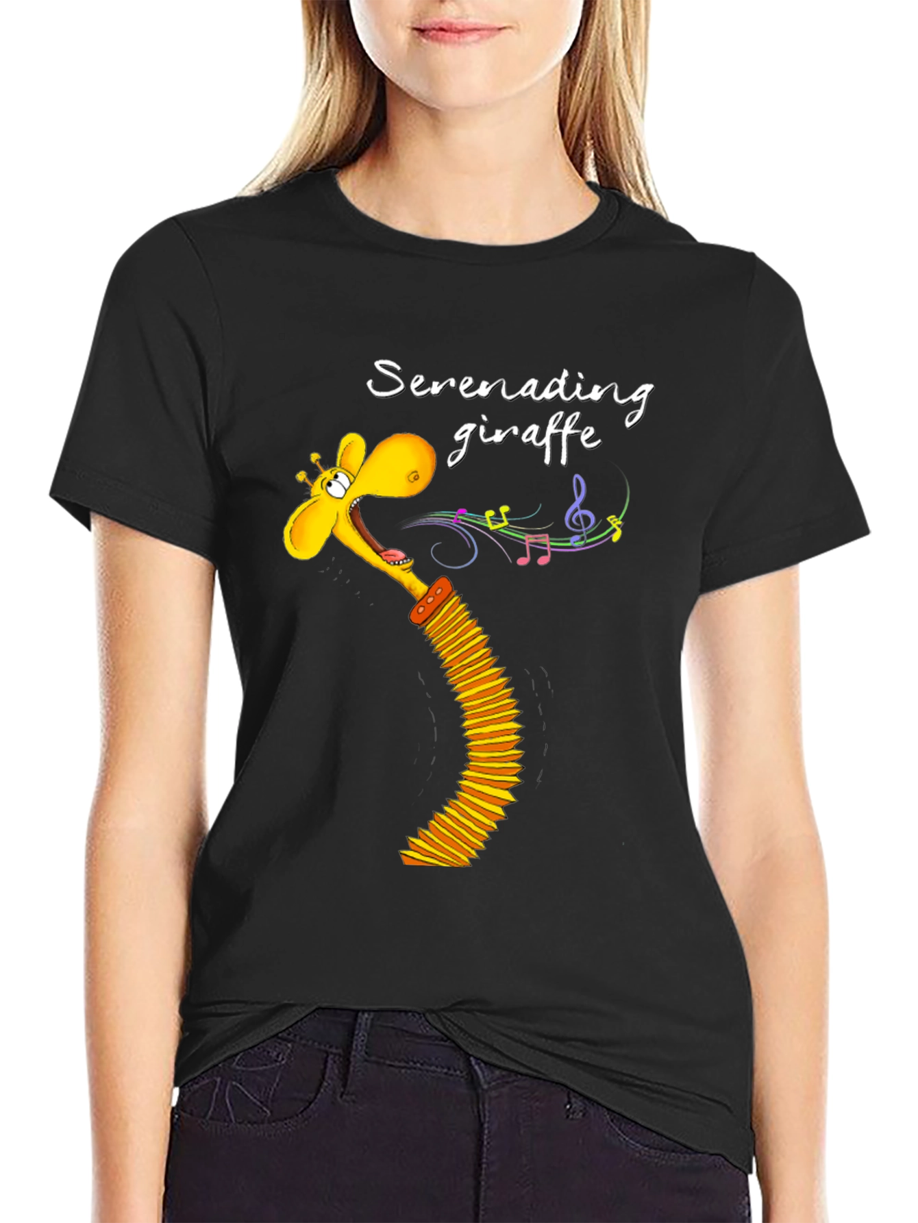 Serenading Giraffe Graphic Tee