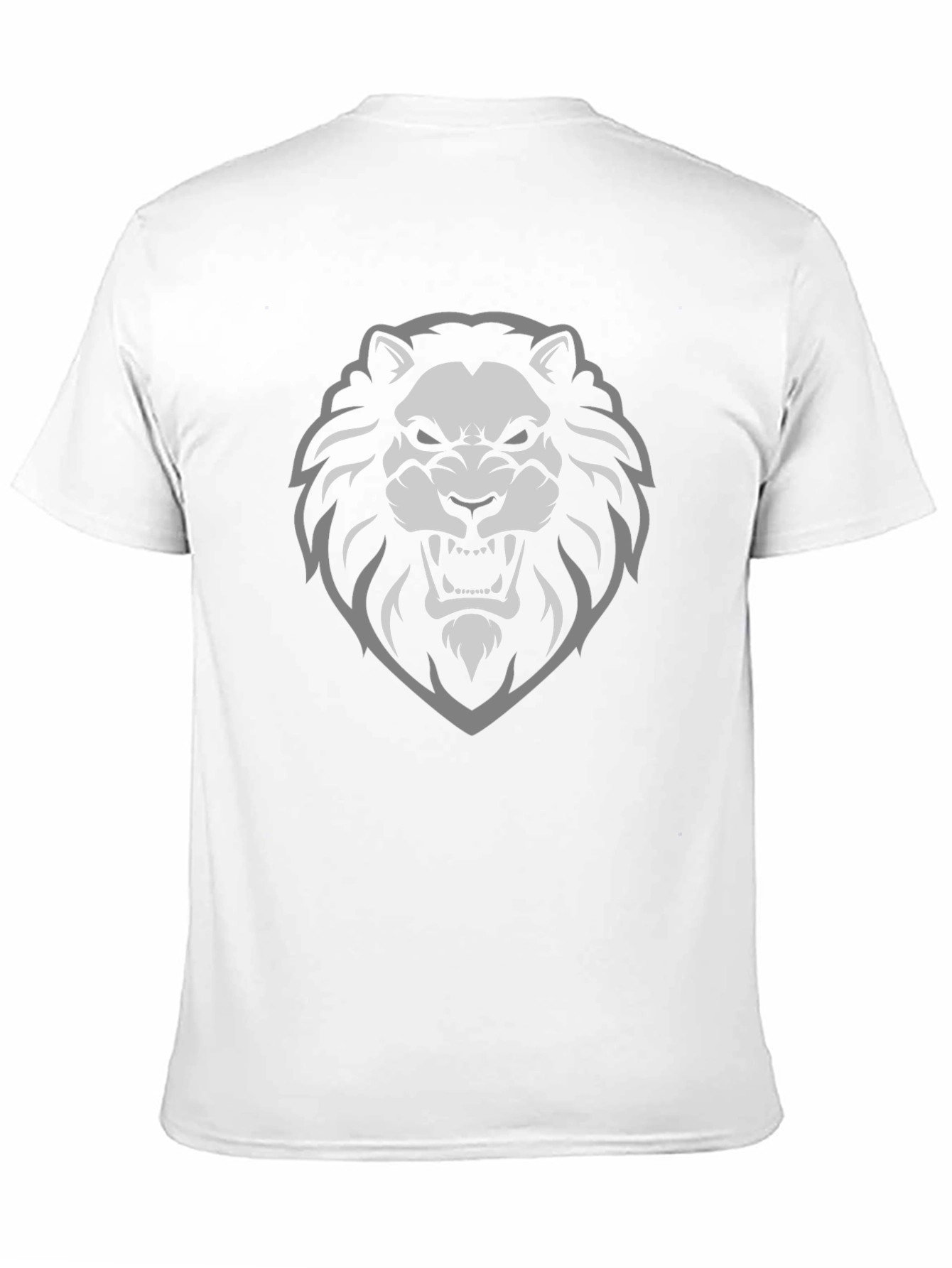Black T-Shirt with Lion Graphic