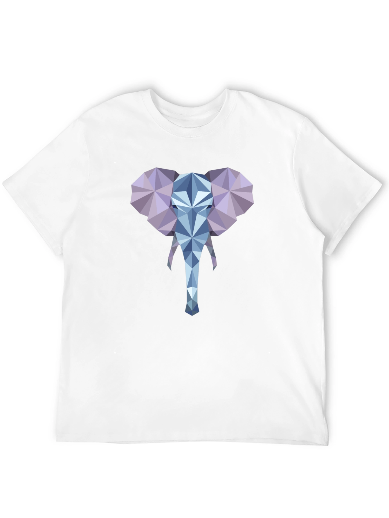 Geometric Elephant Tee - Modern Style
