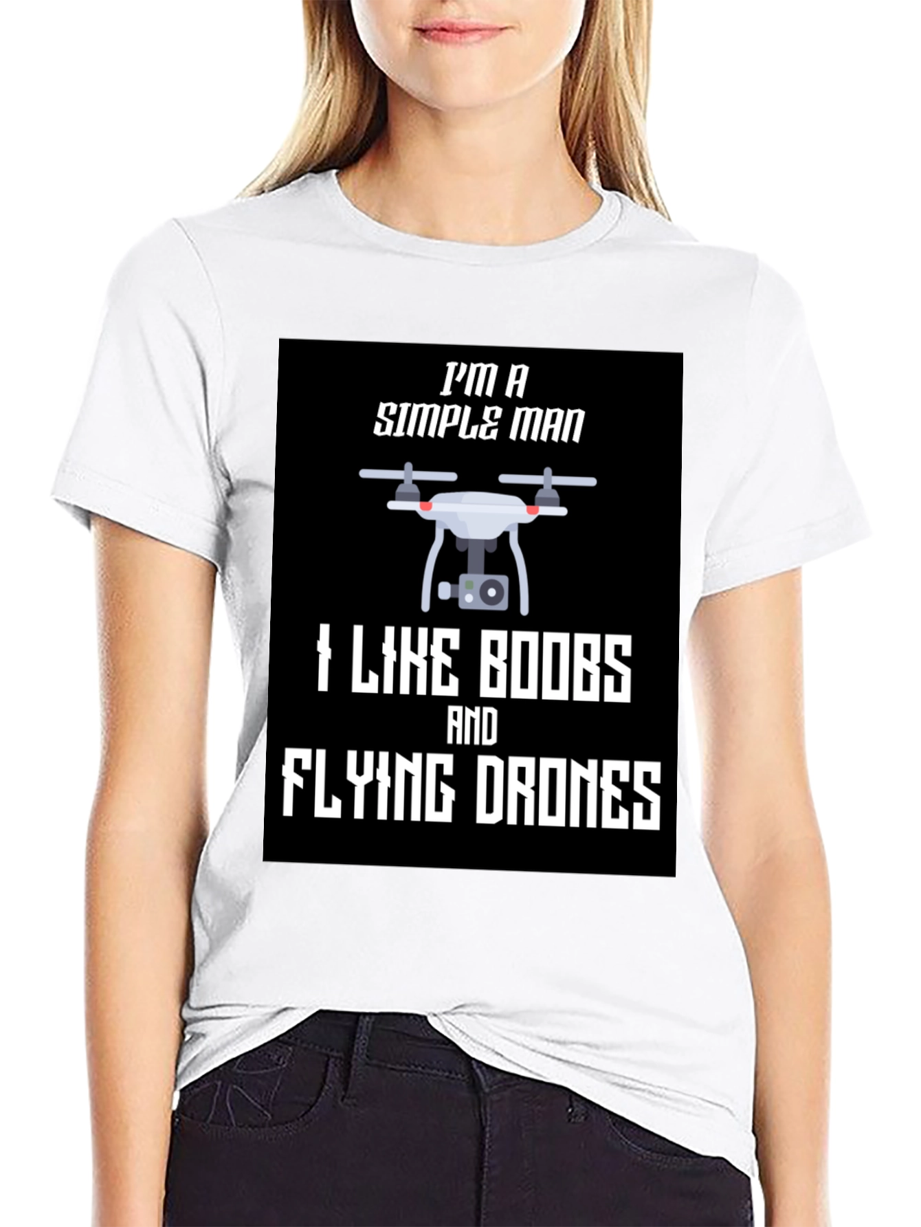 Simple Man Drone T-Shirt - Funny Graphic Tee