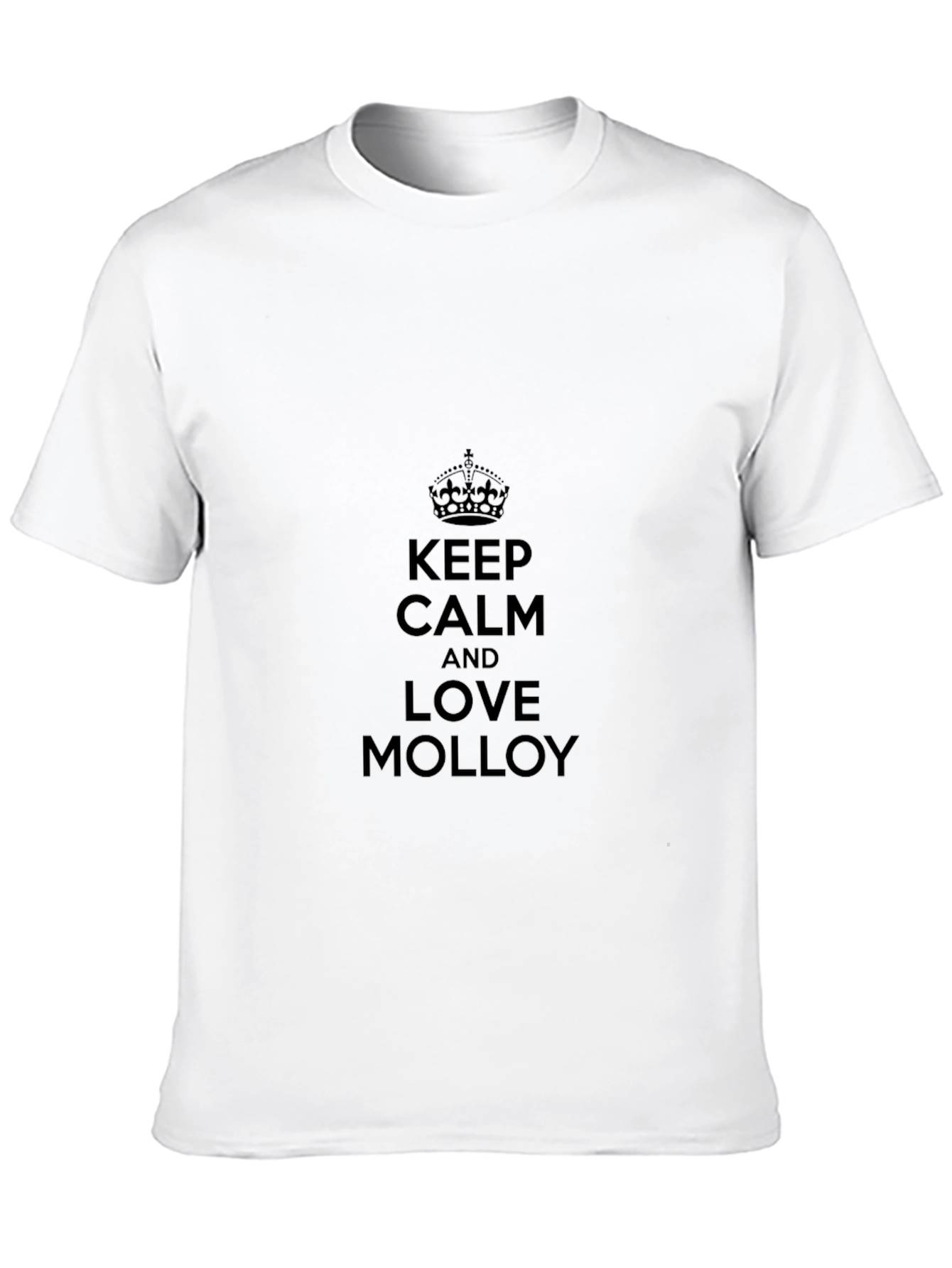 Keep Calm and Love Molloy Black T-Shirt